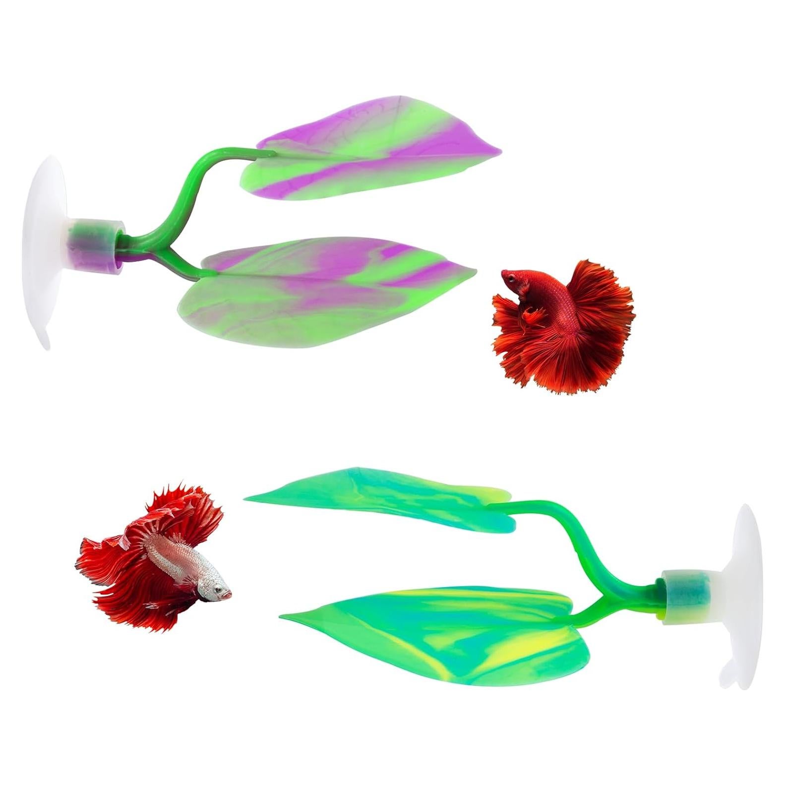 Hamaca de Hoja para Betta SLSON - Silicona Suave 2 Piezas