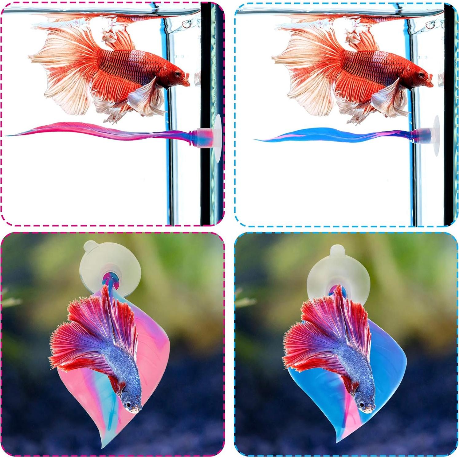 Hamaca de Silicona para Peces Betta WILLBOND - 2 Piezas, Sin BPA