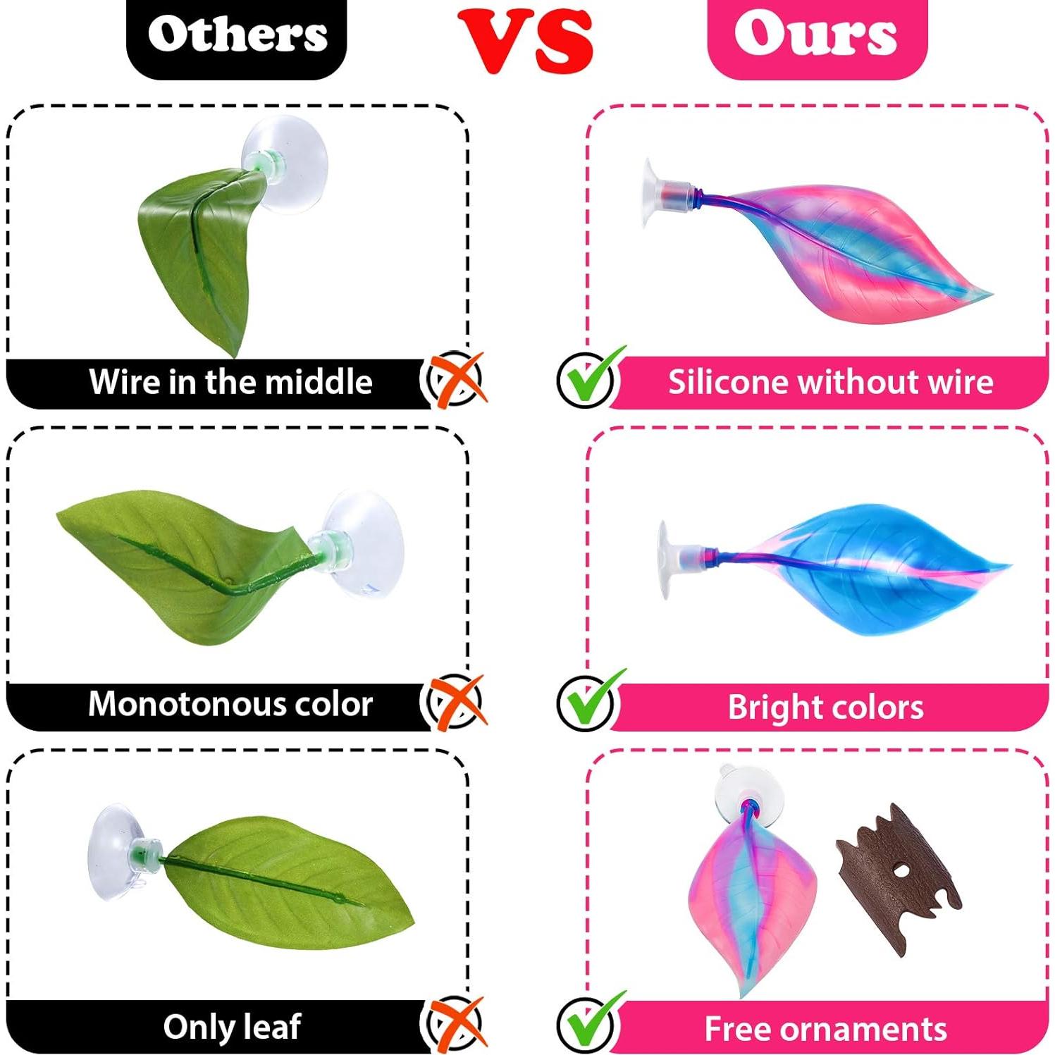 Hamaca de Silicona para Peces Betta WILLBOND - 2 Piezas, Sin BPA