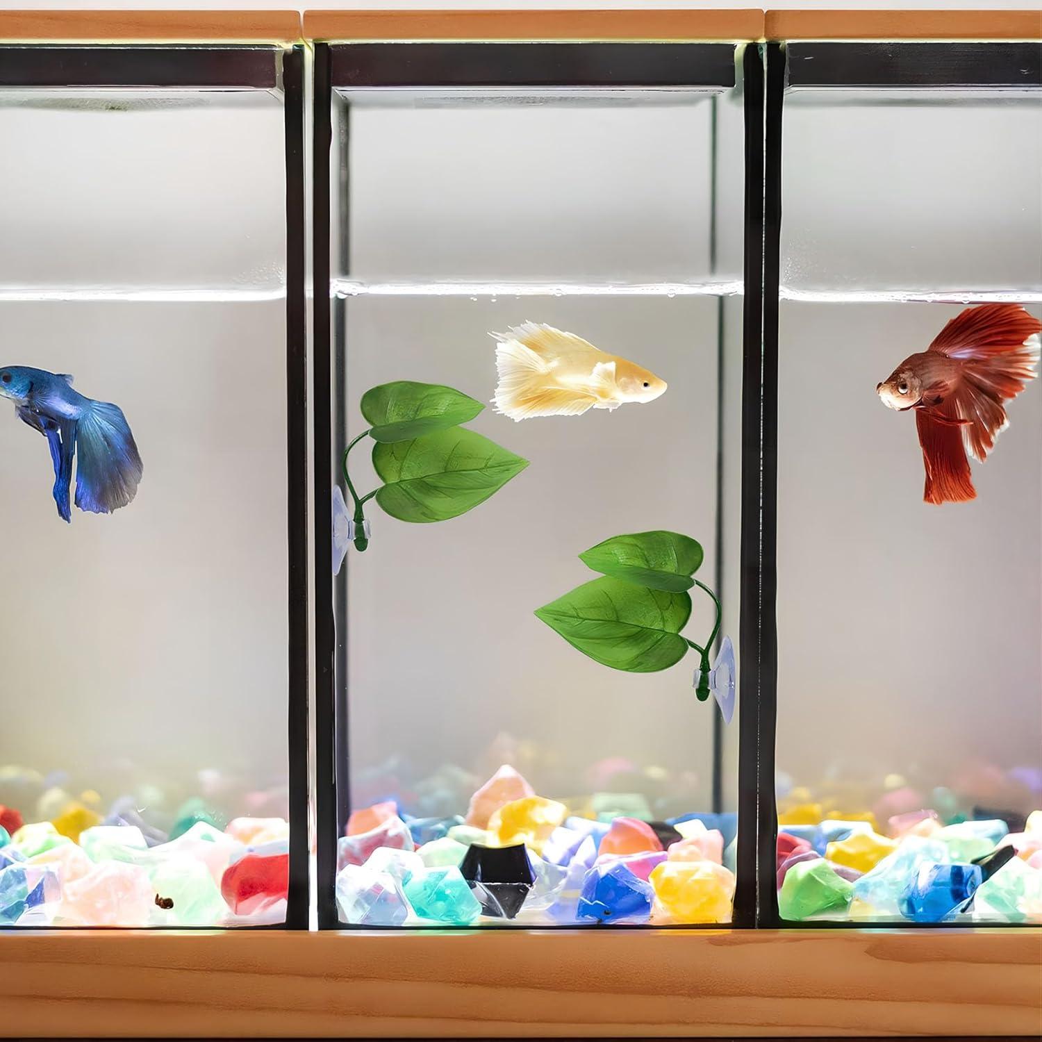 Hamaca de hojas para peces Betta Qi - 2 PCS decoraciones acuarios