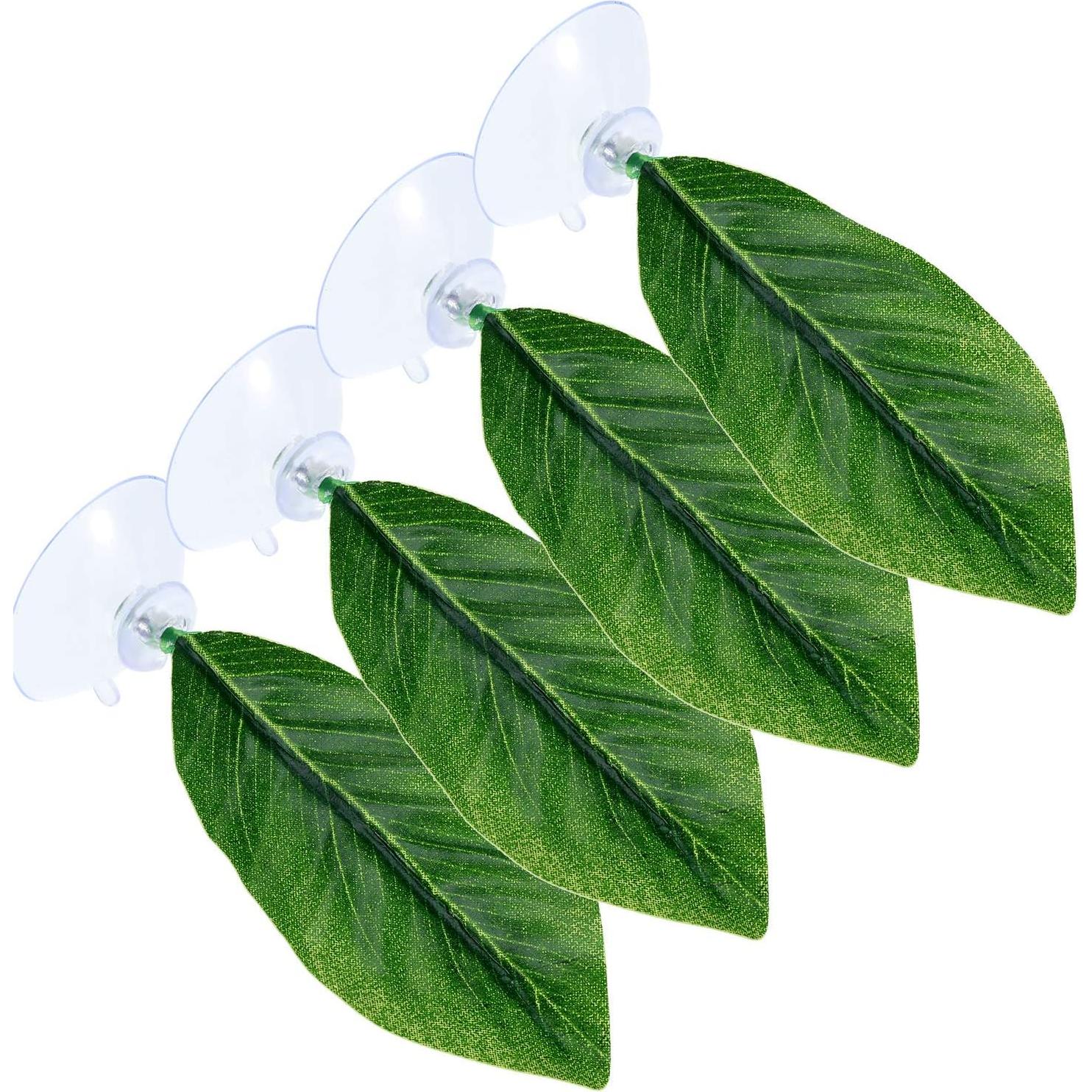 Hamaca de Hoja para Betta Boao - 4 Piezas, 10x11 cm