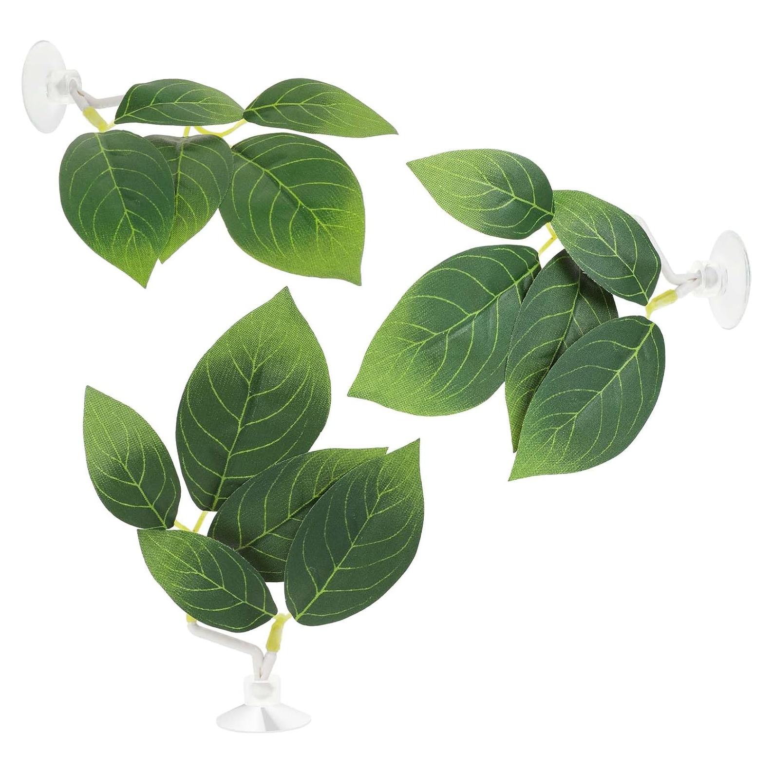 3 Piezas Almohadillas de Hoja para Acuario Betta Hariendny