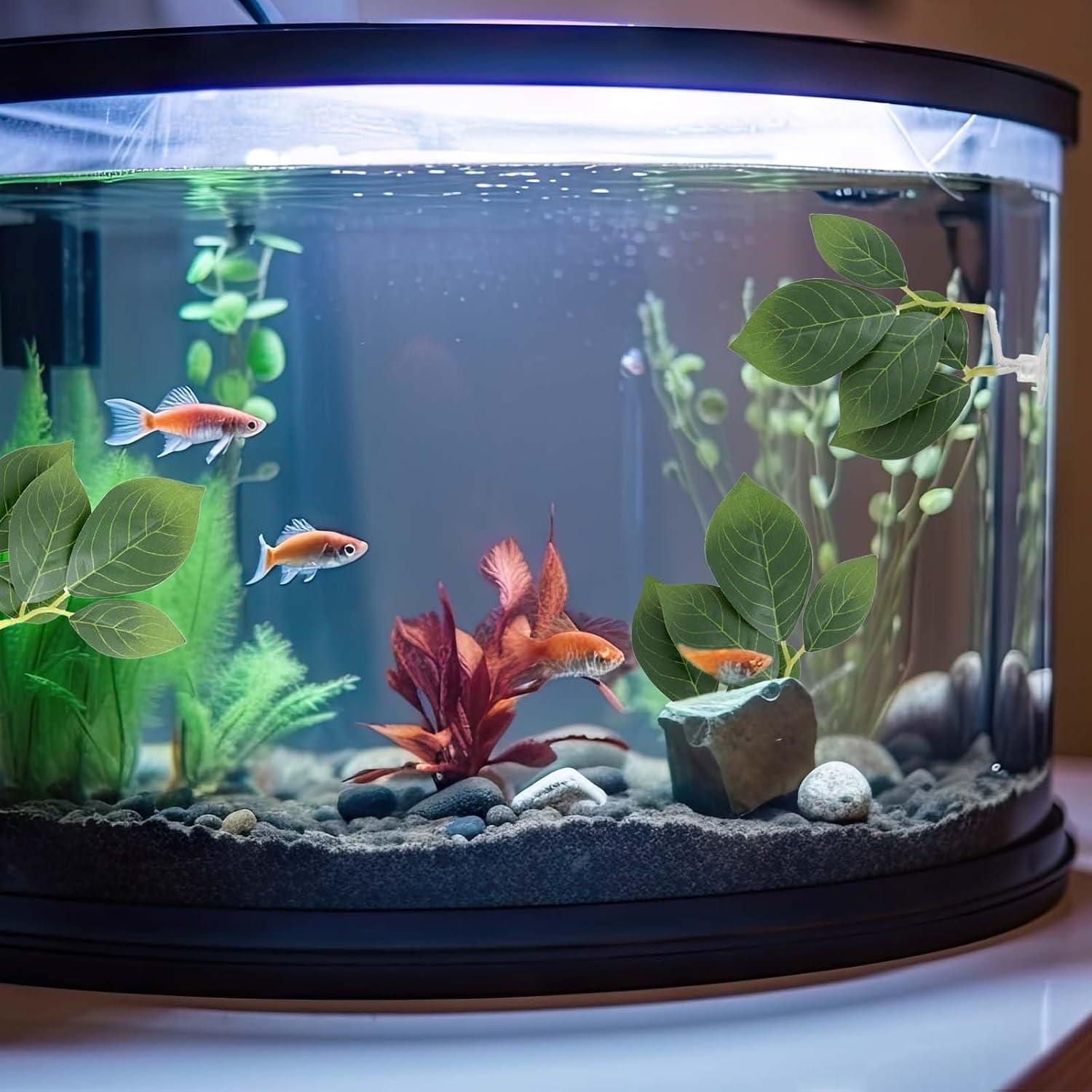 3 Piezas Almohadillas de Hoja para Acuario Betta Hariendny