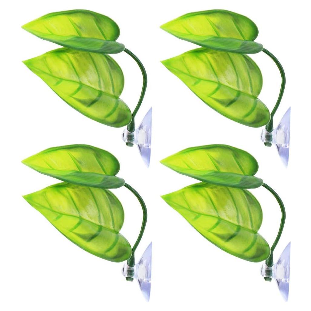 Hamaca de Hoja para Peces Betta Lystaii 4 Piezas Decorativa