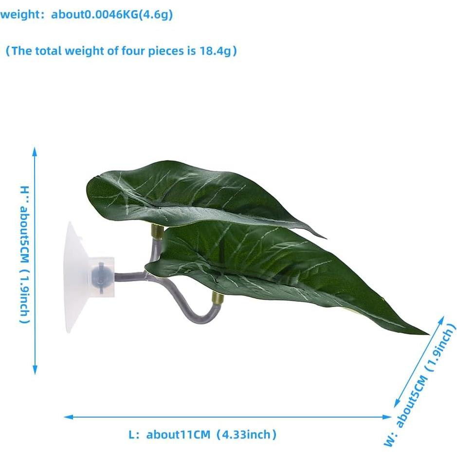 Paquete de 4 Hamacas de Hoja Betta CeniBble 10.9x4.8cm