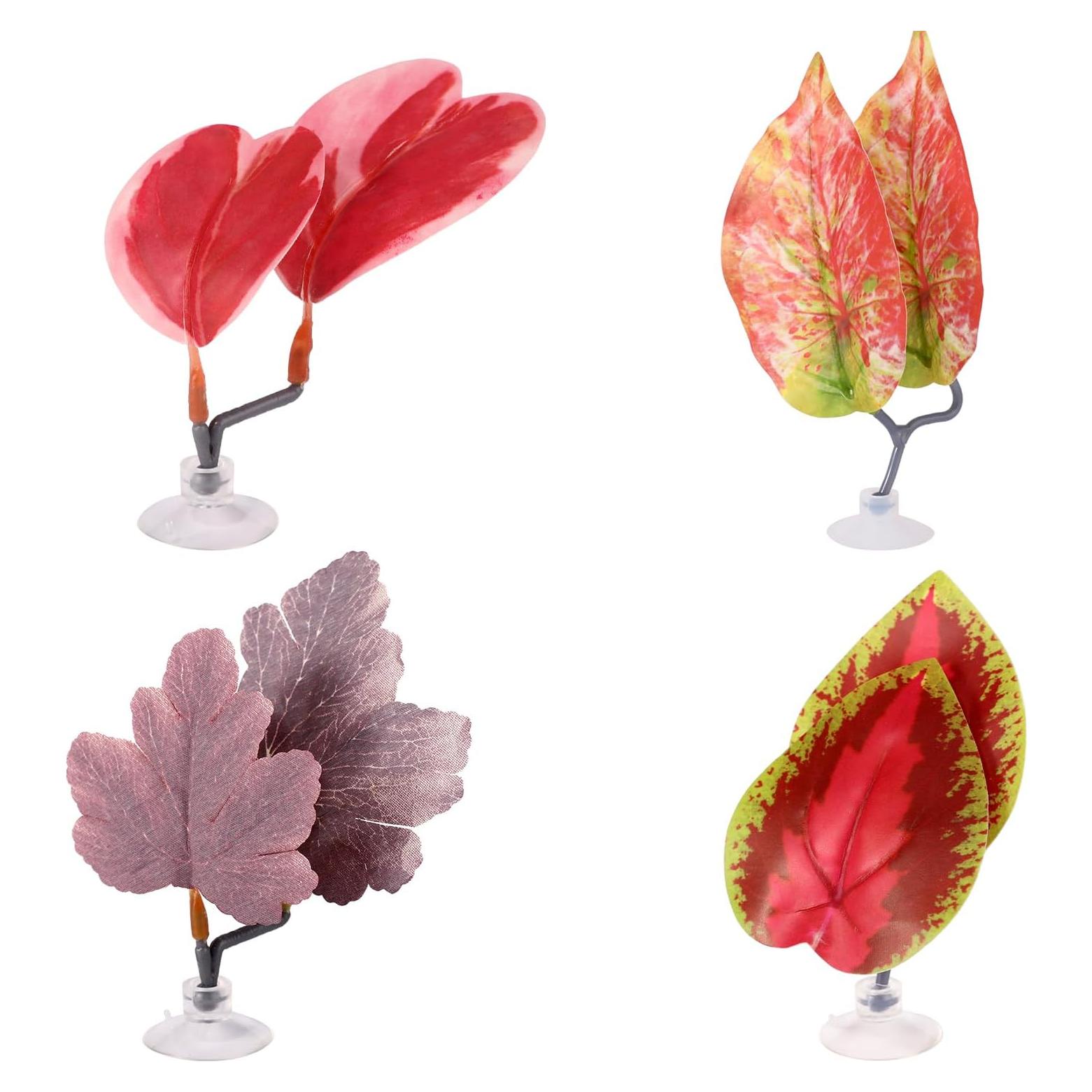 Juego de 4 Hamacas de Hoja para Betta Lyreh - Rojo