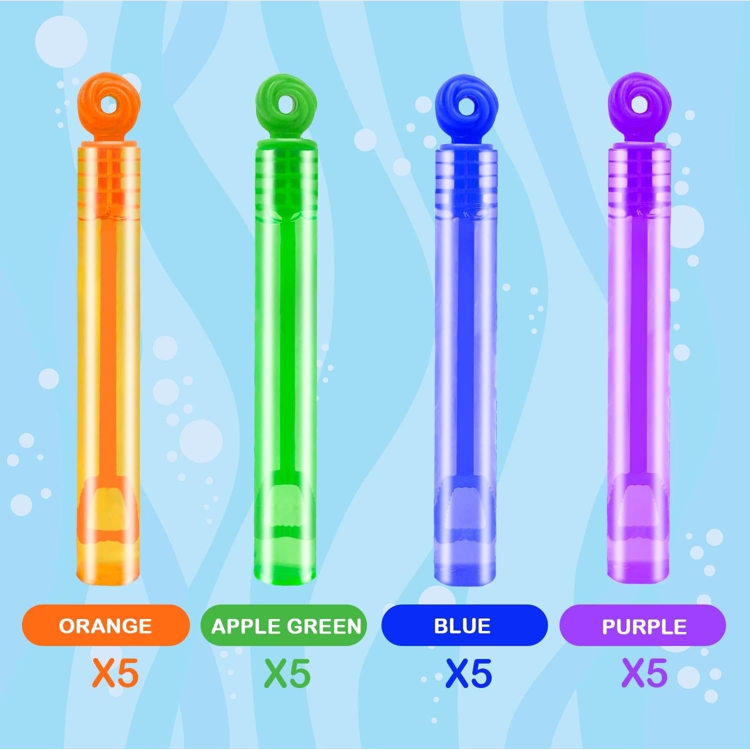 Paquete de 20 Varitas de Burbujas Donut Leetous - Suministros de Fiesta