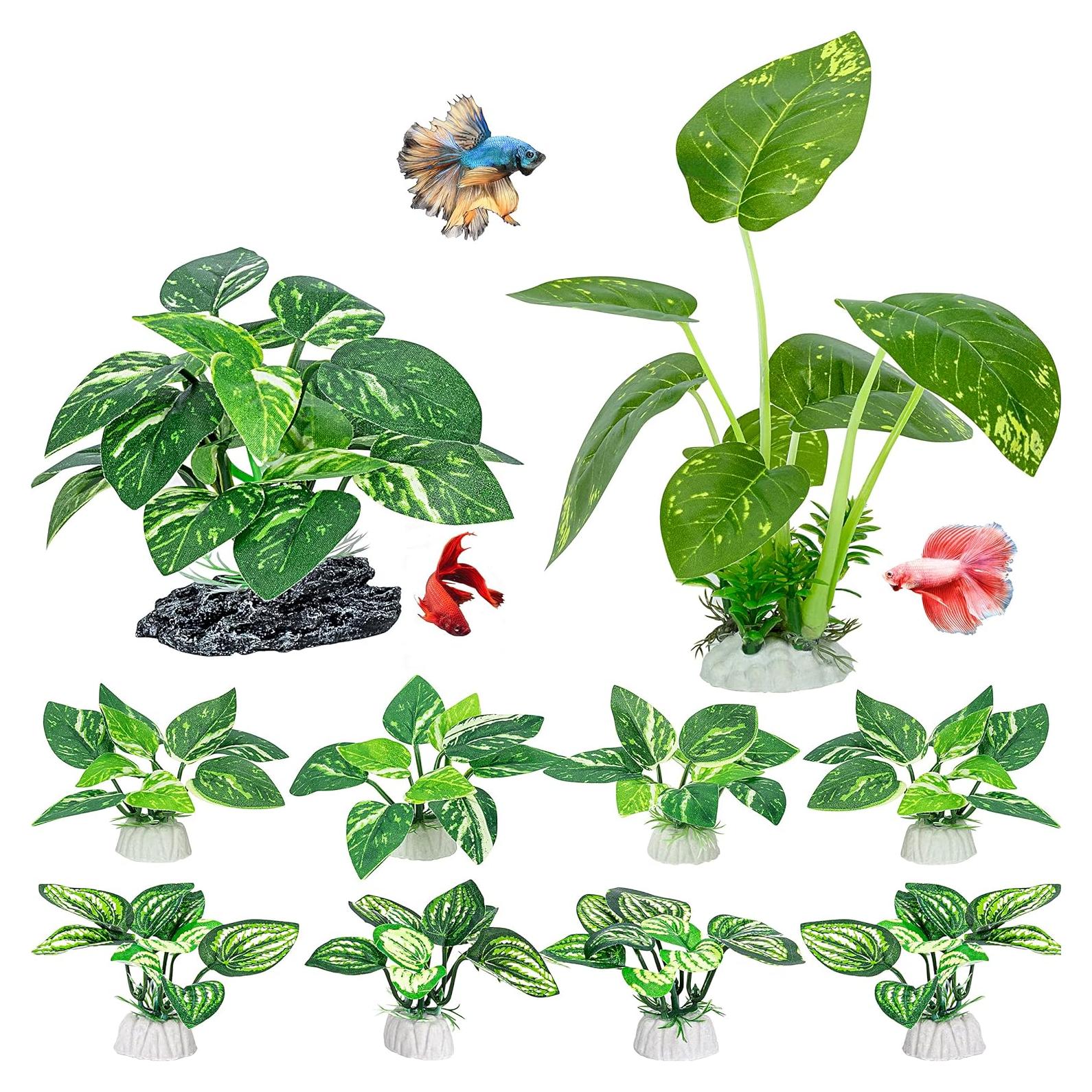 Plantas de Acuario de Seda MyLifeUNIT - 10 Piezas Decorativas