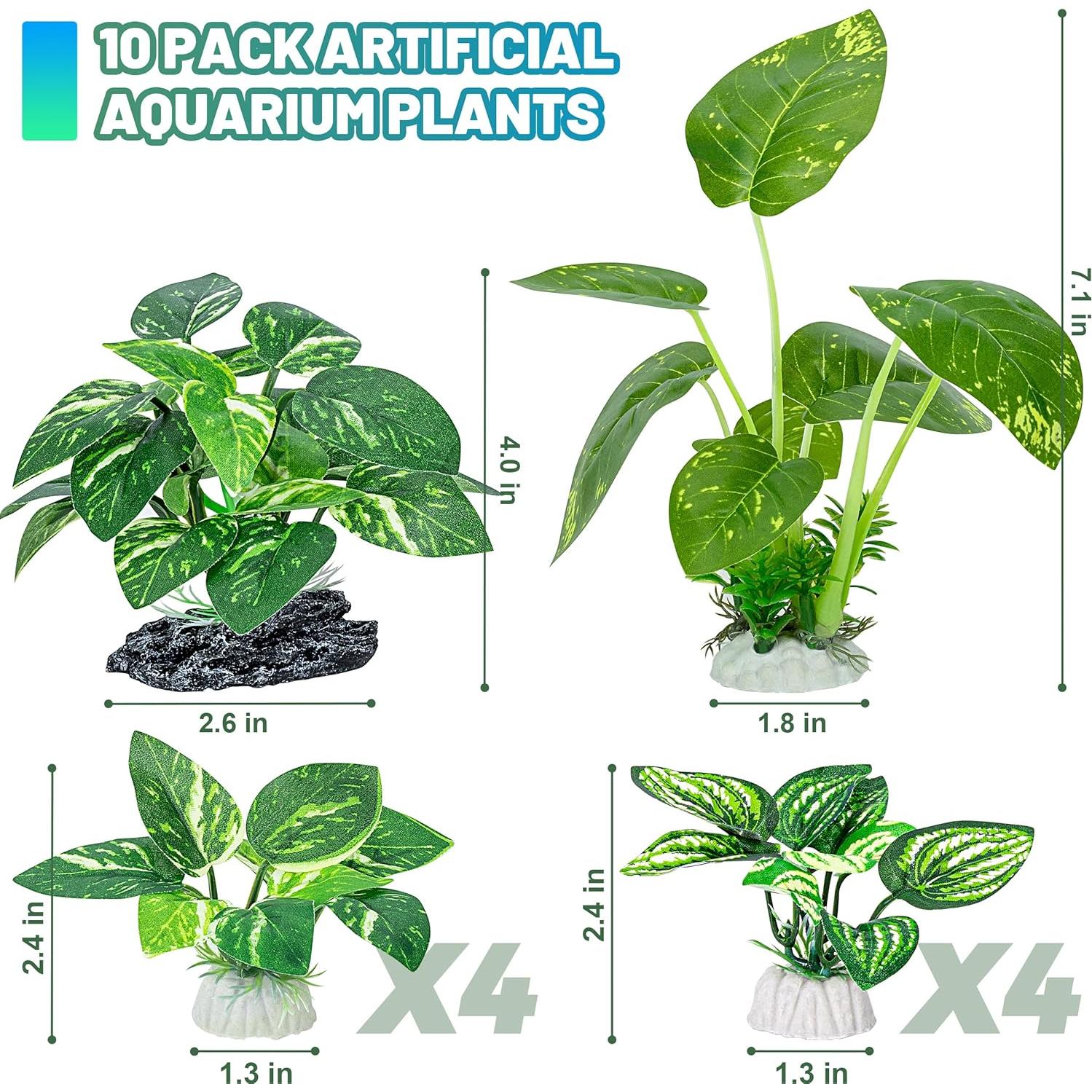 Plantas de Acuario de Seda MyLifeUNIT - 10 Piezas Decorativas