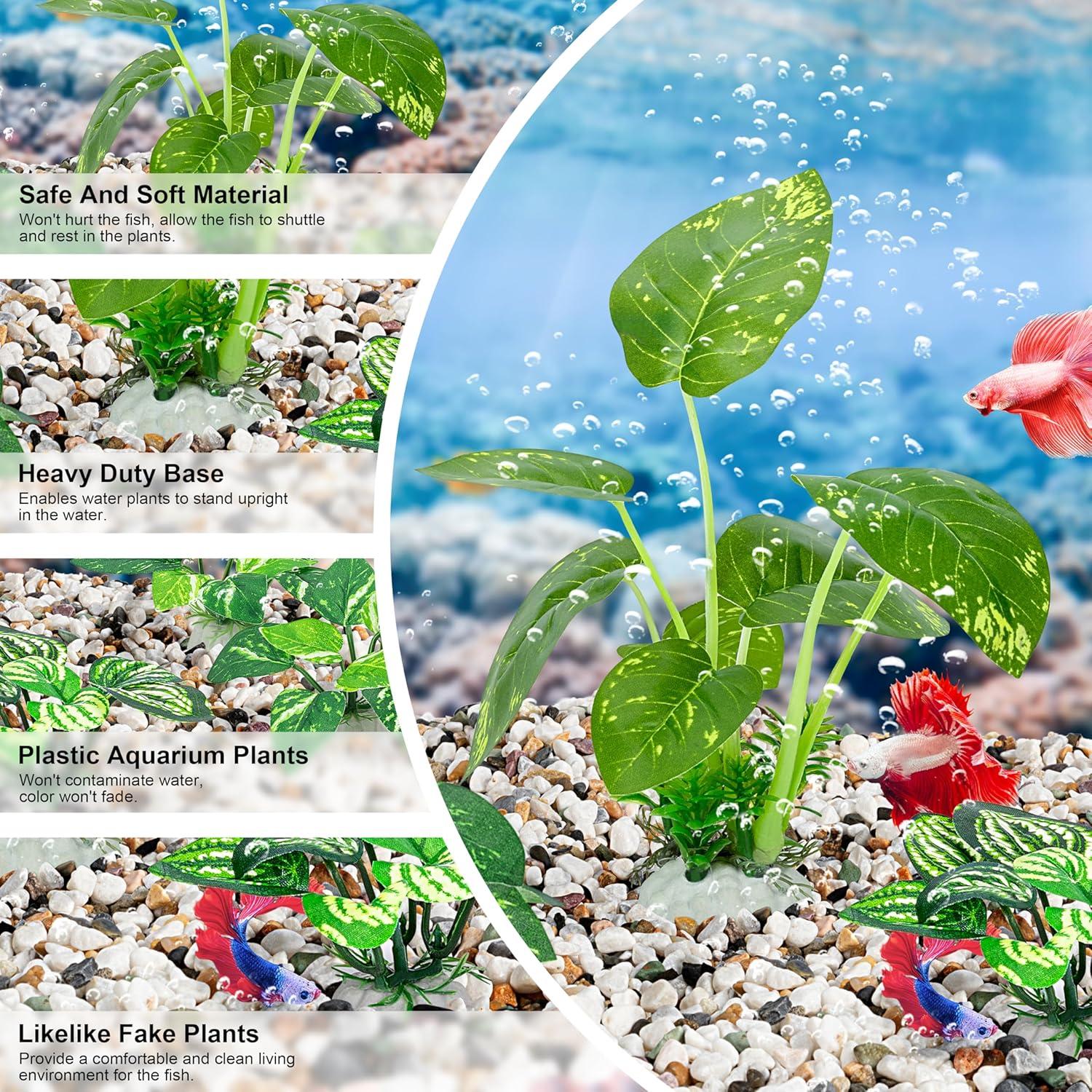 Plantas de Acuario de Seda MyLifeUNIT - 10 Piezas Decorativas