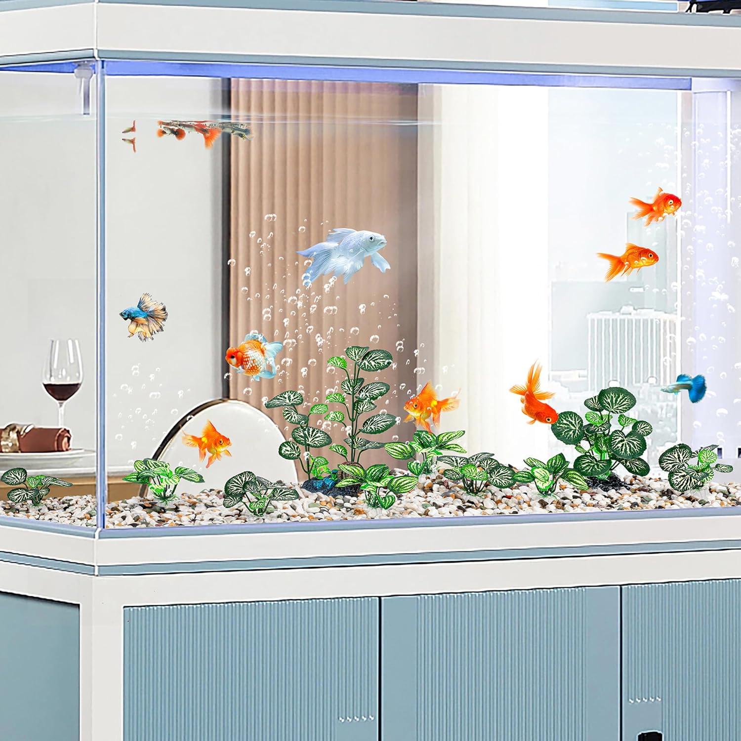 Plantas de Acuario Artificiales MyLifeUNIT - Paquete de 10