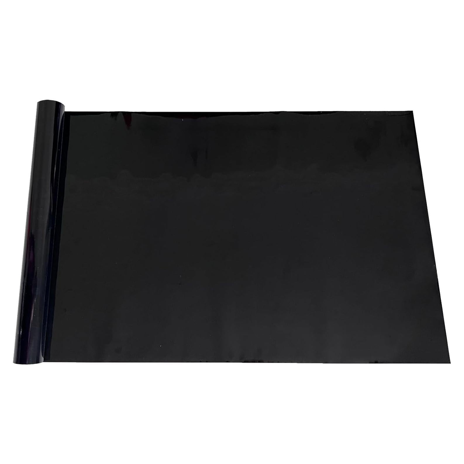 Fondo de Acuario Adherente Estático Negro PVC 60 x 30 cm