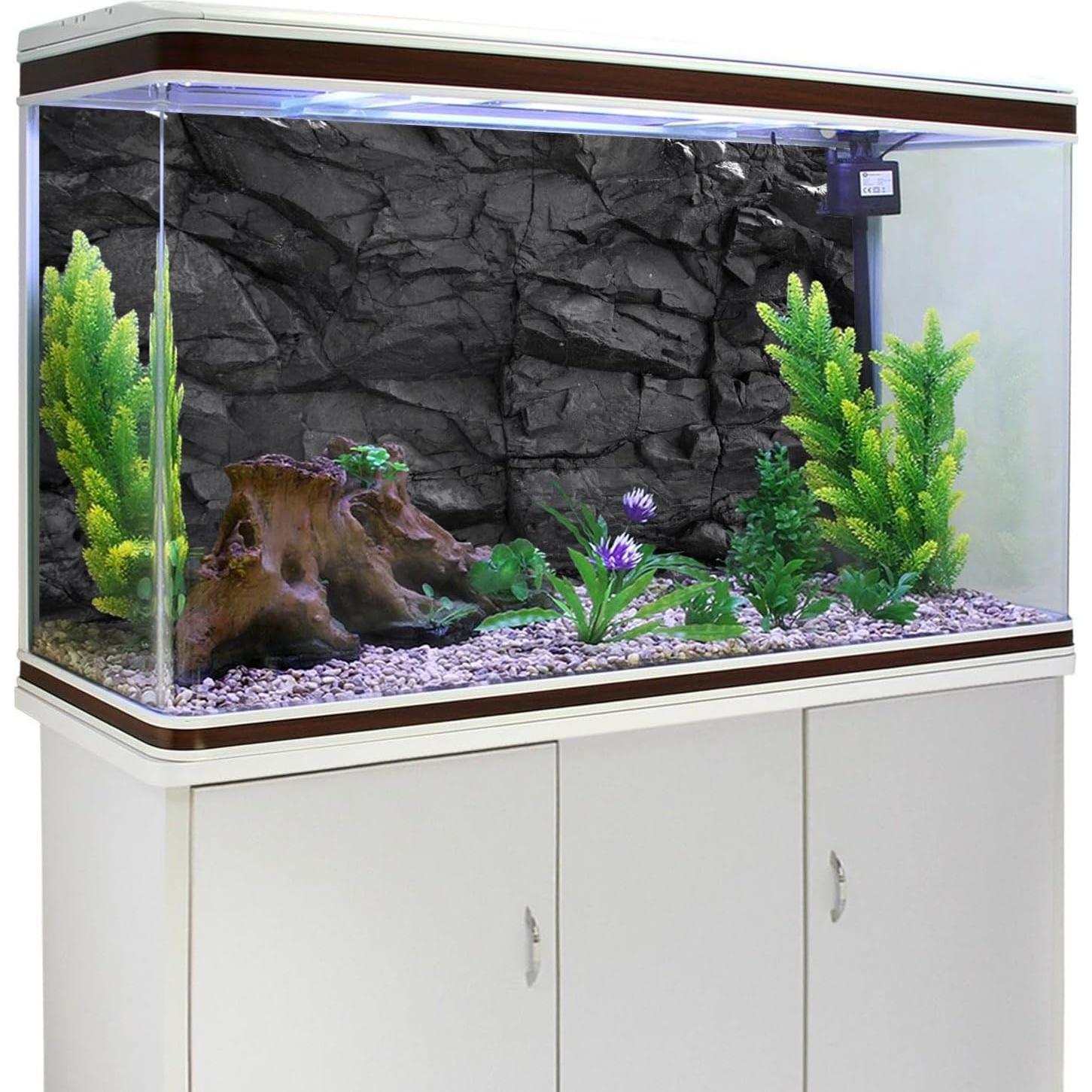 Fondo de Acuario AWERT 120x45cm Rocoso Poliester