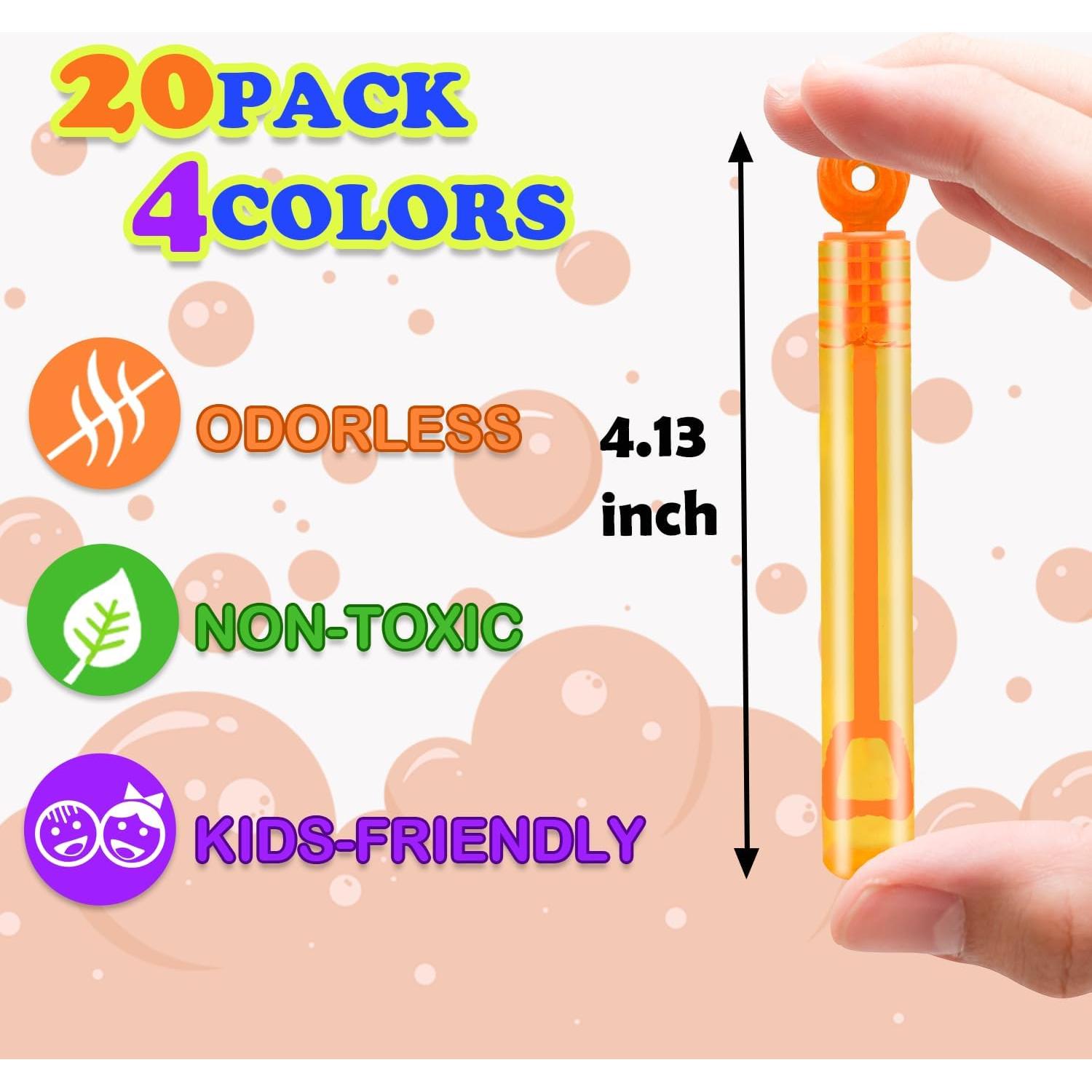 Varitas de Burbujas Leetous 20 Piezas para Niños