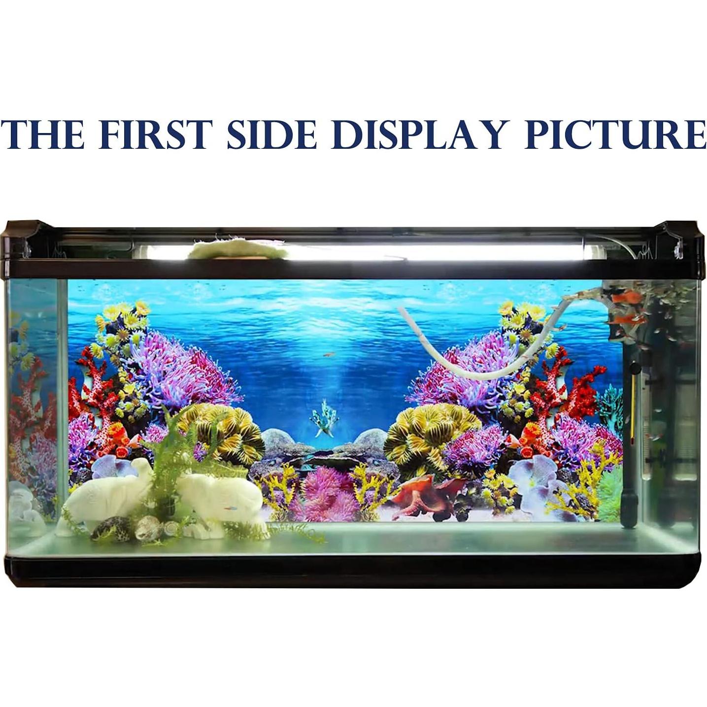 Fondo de Acuario Doble Cara ELEBOX 40x102 cm PVC Impermeable