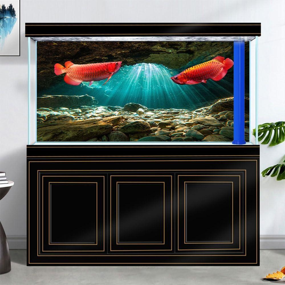 Fondo de Acuario 120x45 cm Pinpai Poliester Duradero