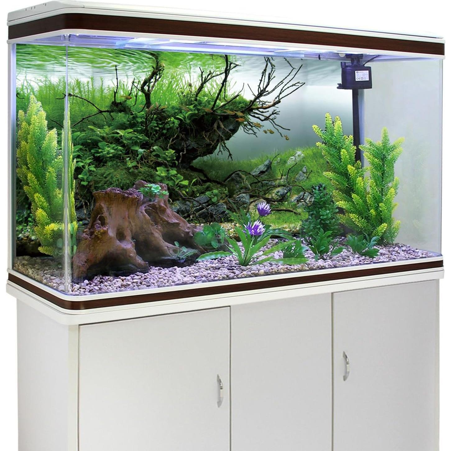 Fondo de Acuario Vinilo AWERT 120x60cm Ramas y Algas