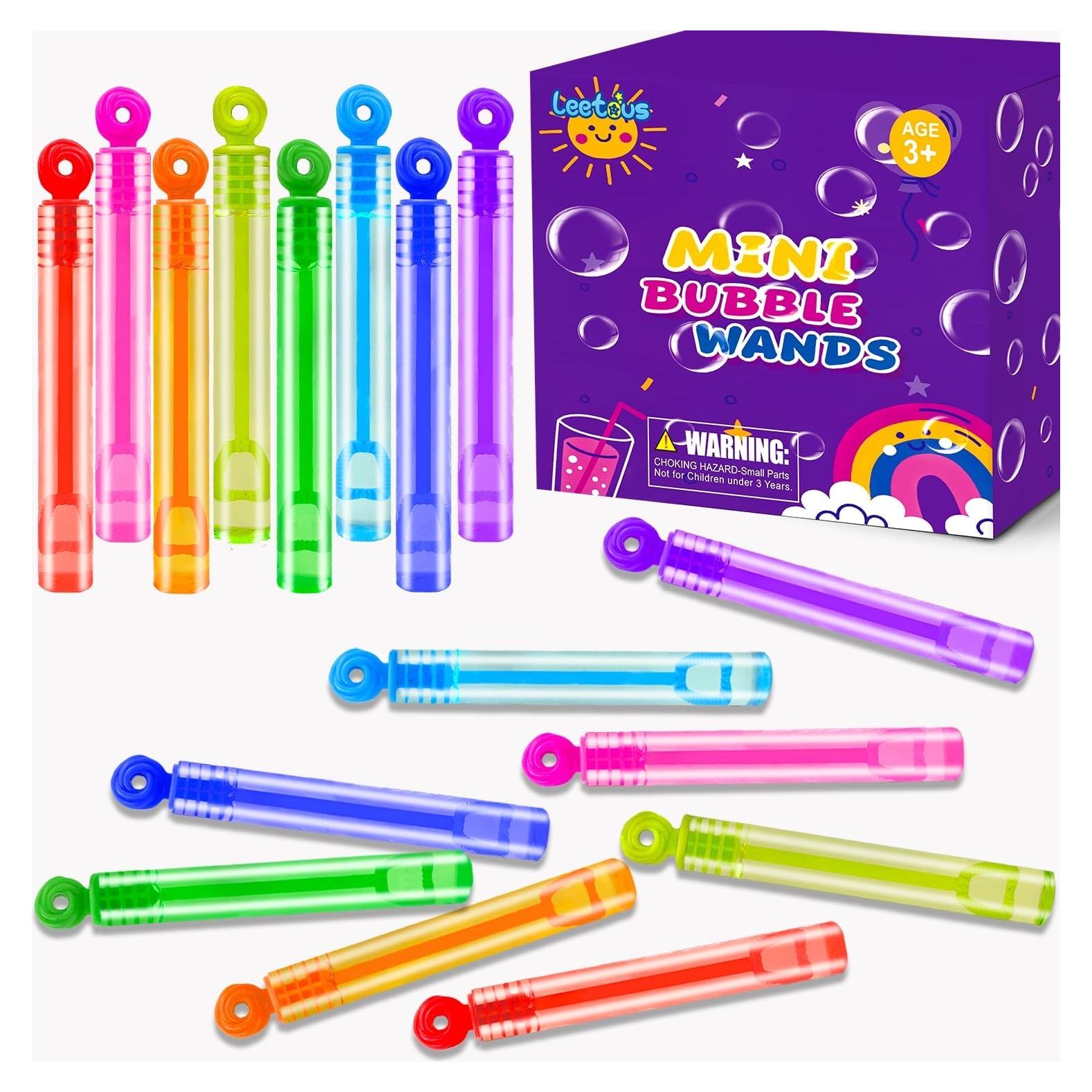 Mini Varitas de Burbujas Leetous 80 Piezas para Niños