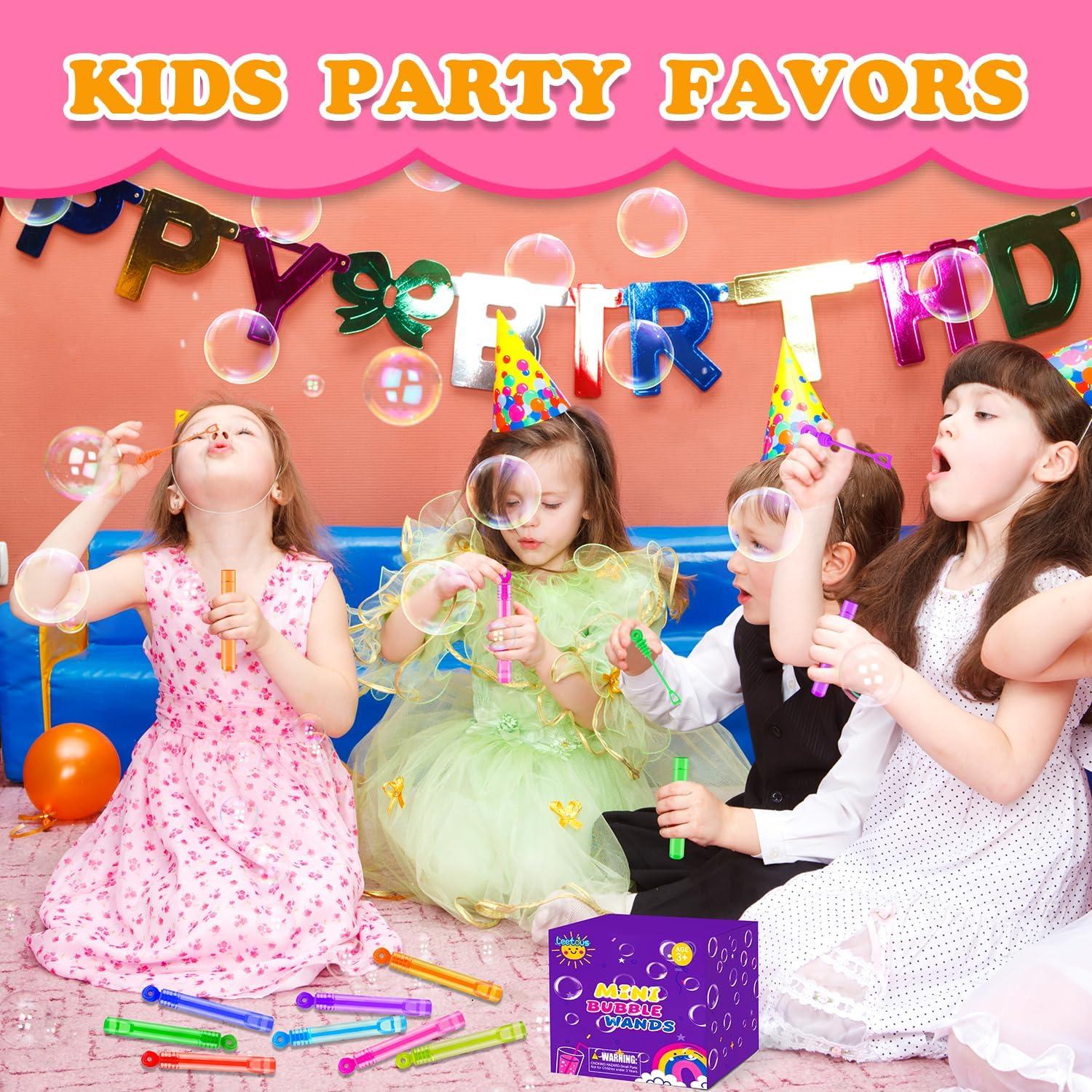 Mini Varitas de Burbujas Leetous 80 Piezas para Niños