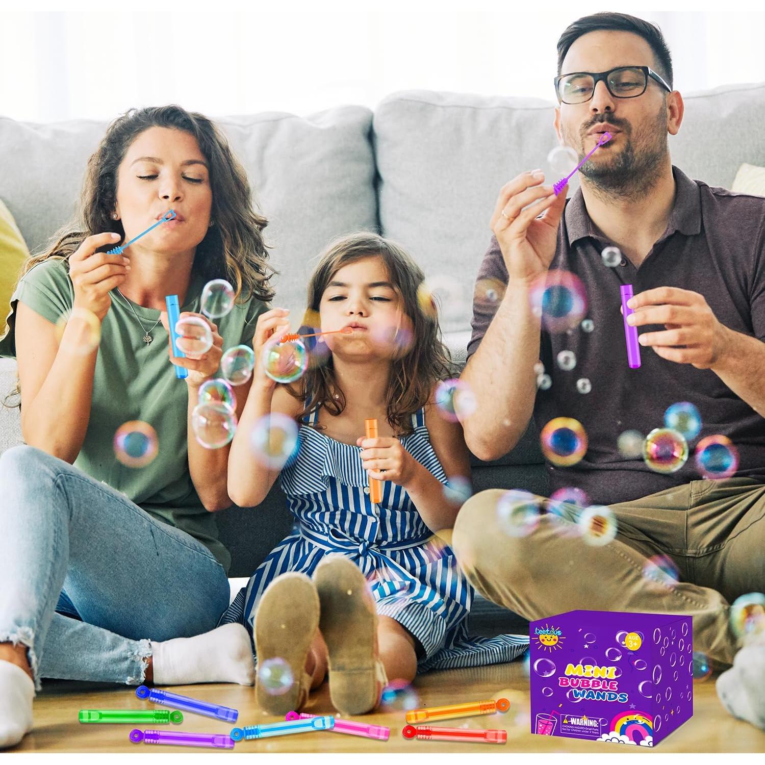 Mini Varitas de Burbujas Leetous 80 Piezas para Niños