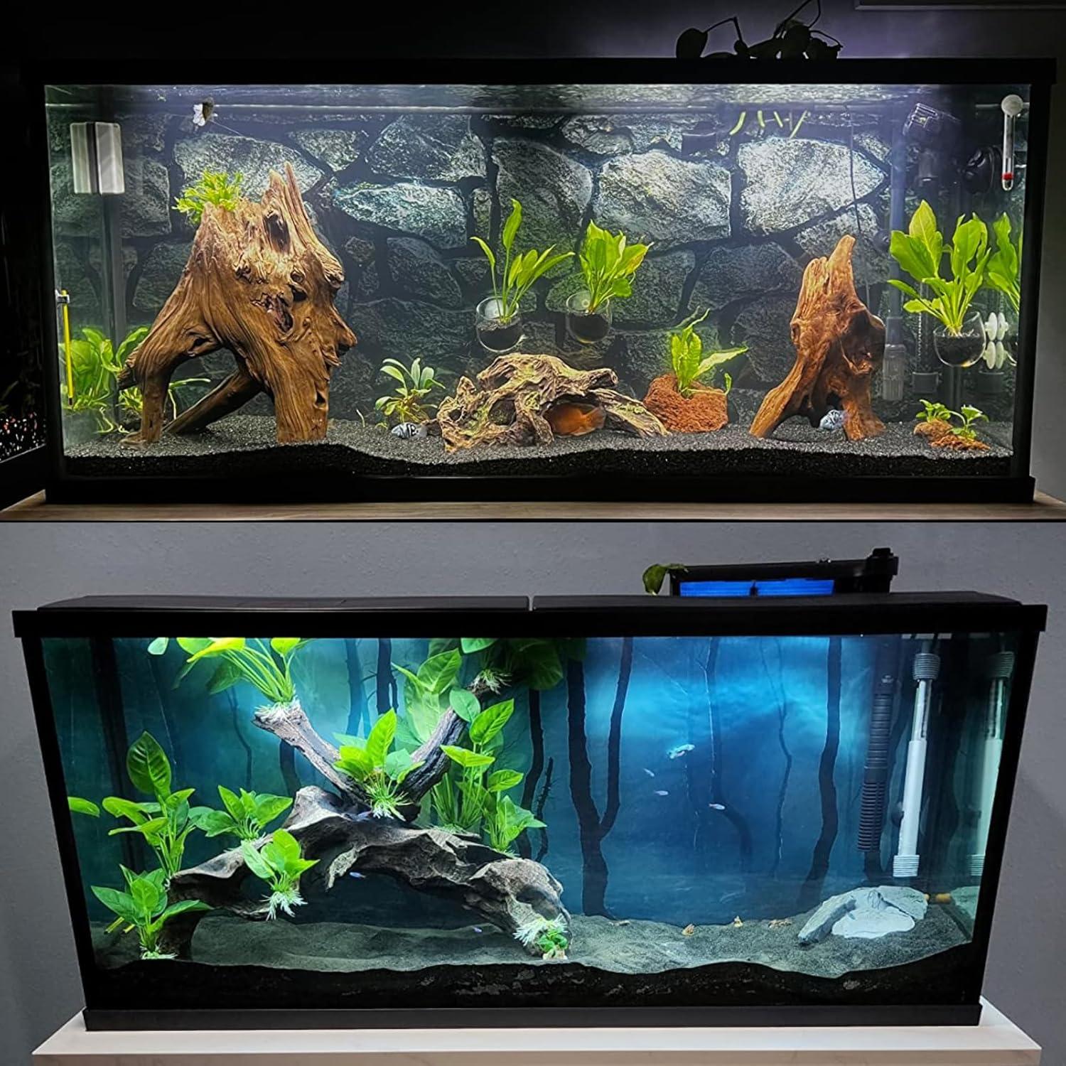 Fondo de Acuario Doble Cara ELEBOX 3D 30x81 cm PVC