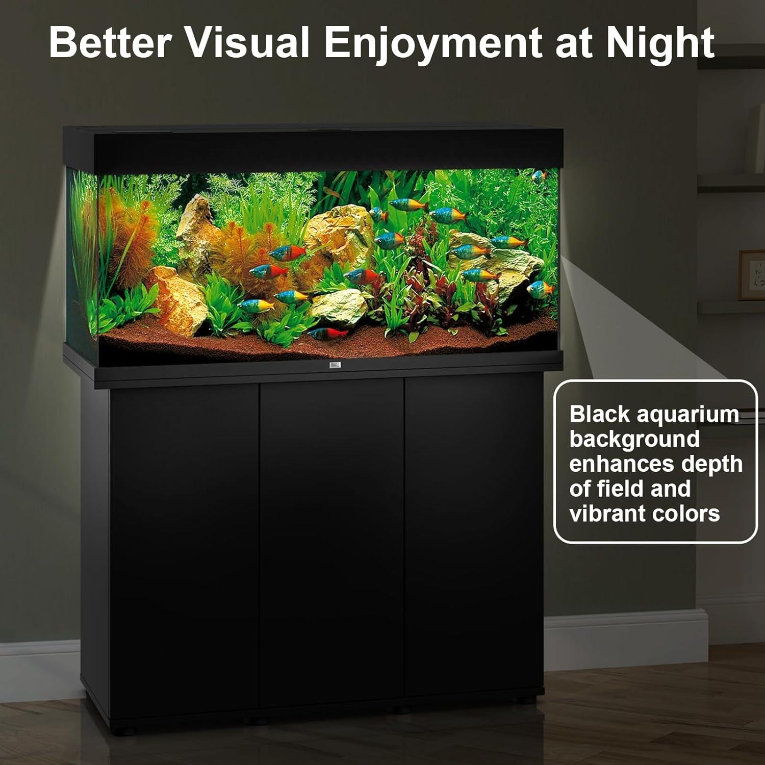 Fondo de Acuario Autoadhesivo Negro GOYJOY 30x130 cm