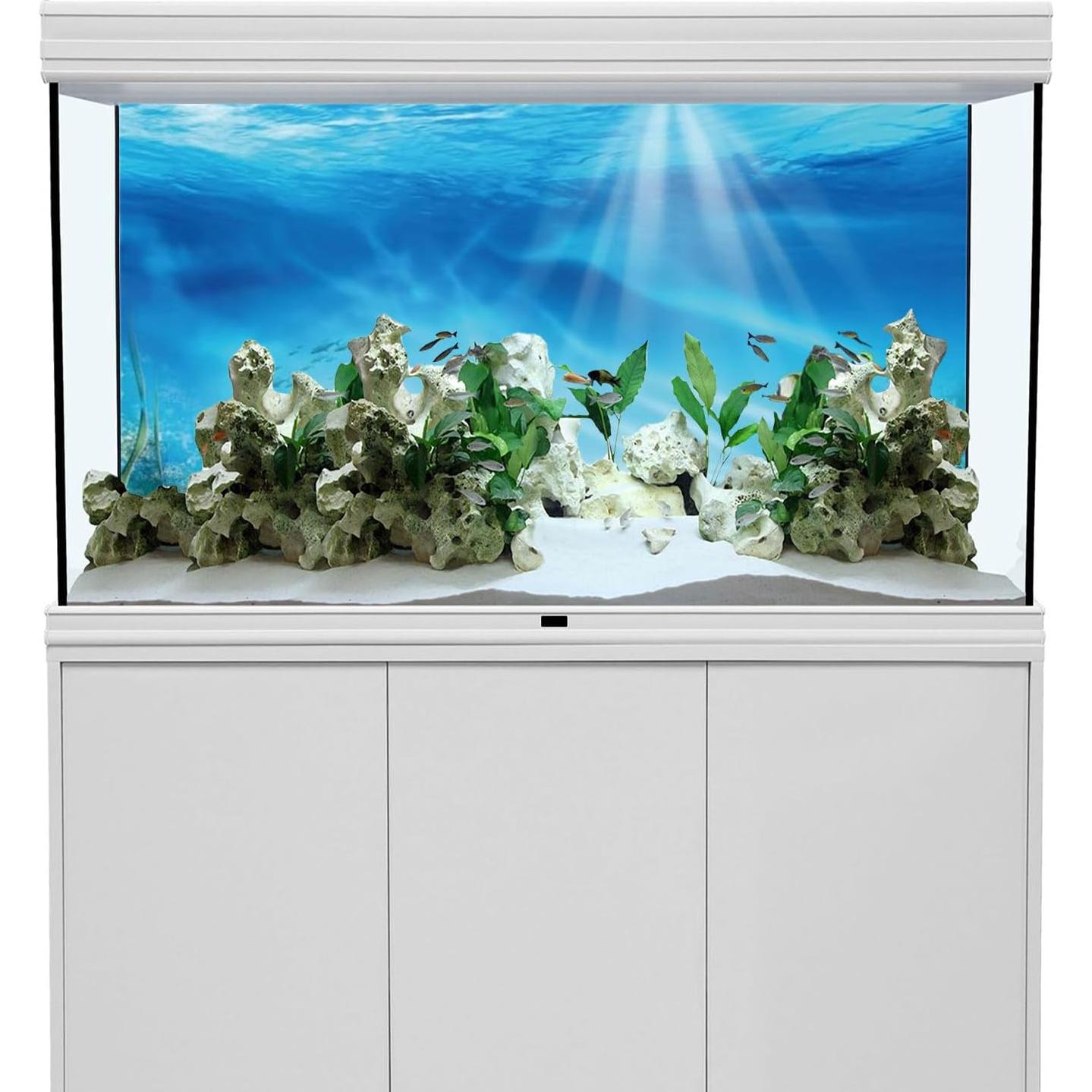 Fondo de Acuario Temático Submarino AWERT 90x45 cm Coral