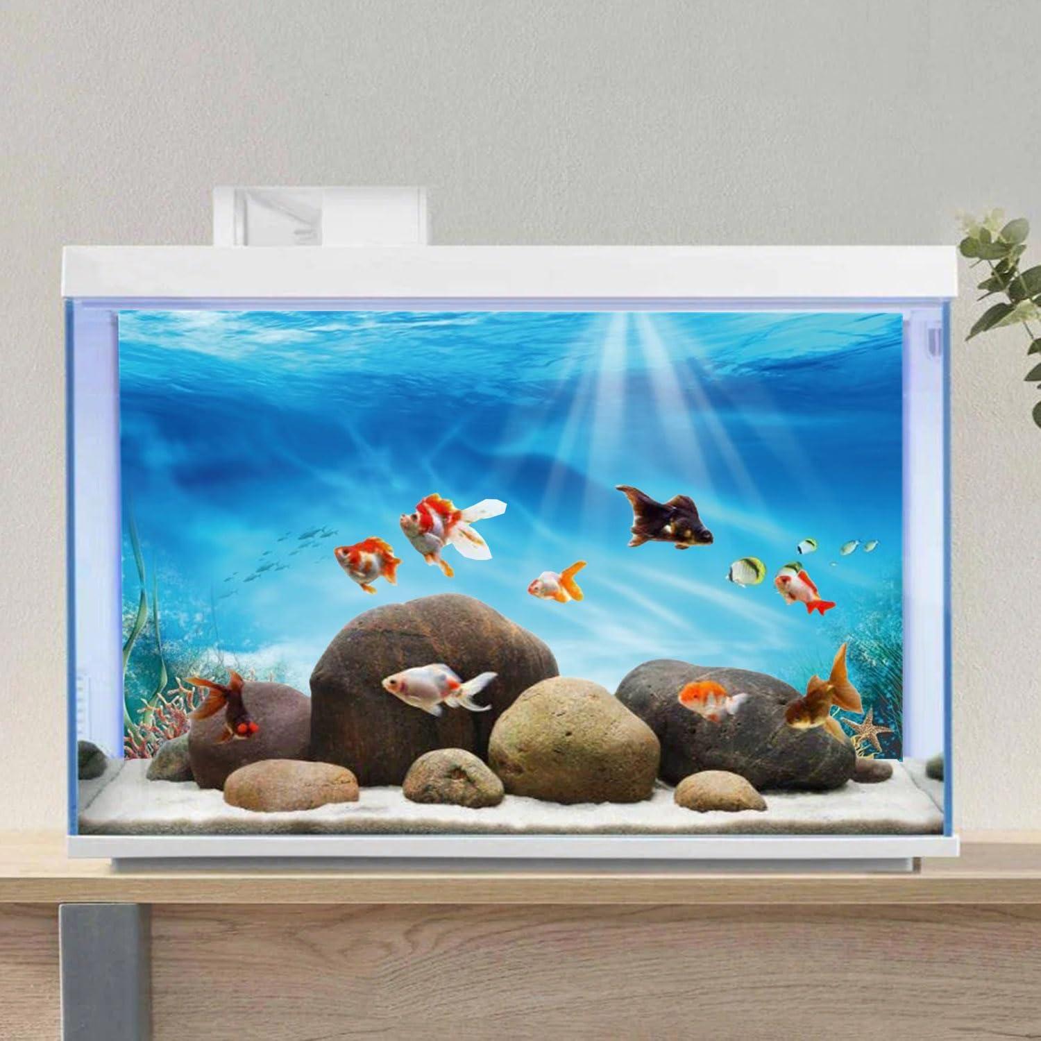 Fondo de Acuario Temático Submarino AWERT 90x45 cm Coral