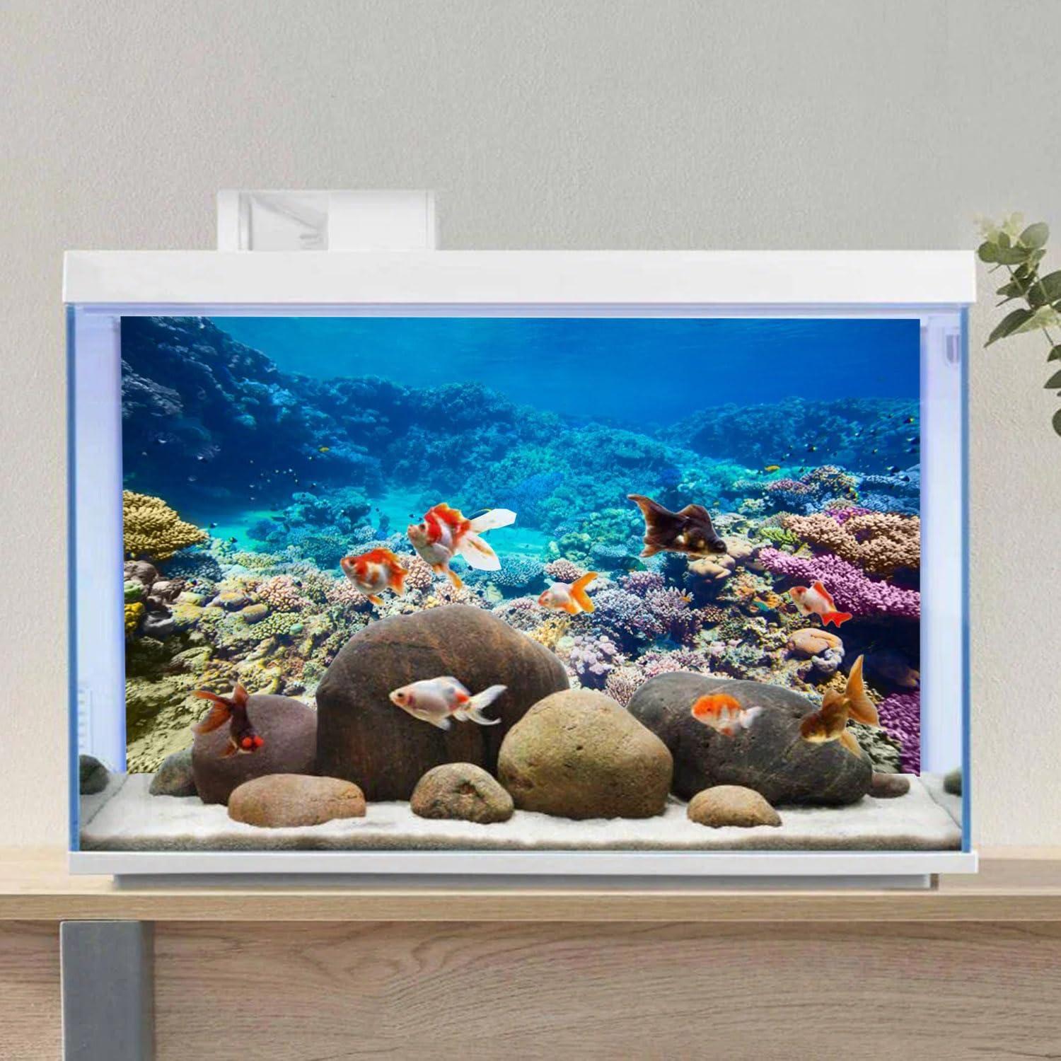 Fondo de Acuario AWERT 120x60 cm Coral Reef Poliester