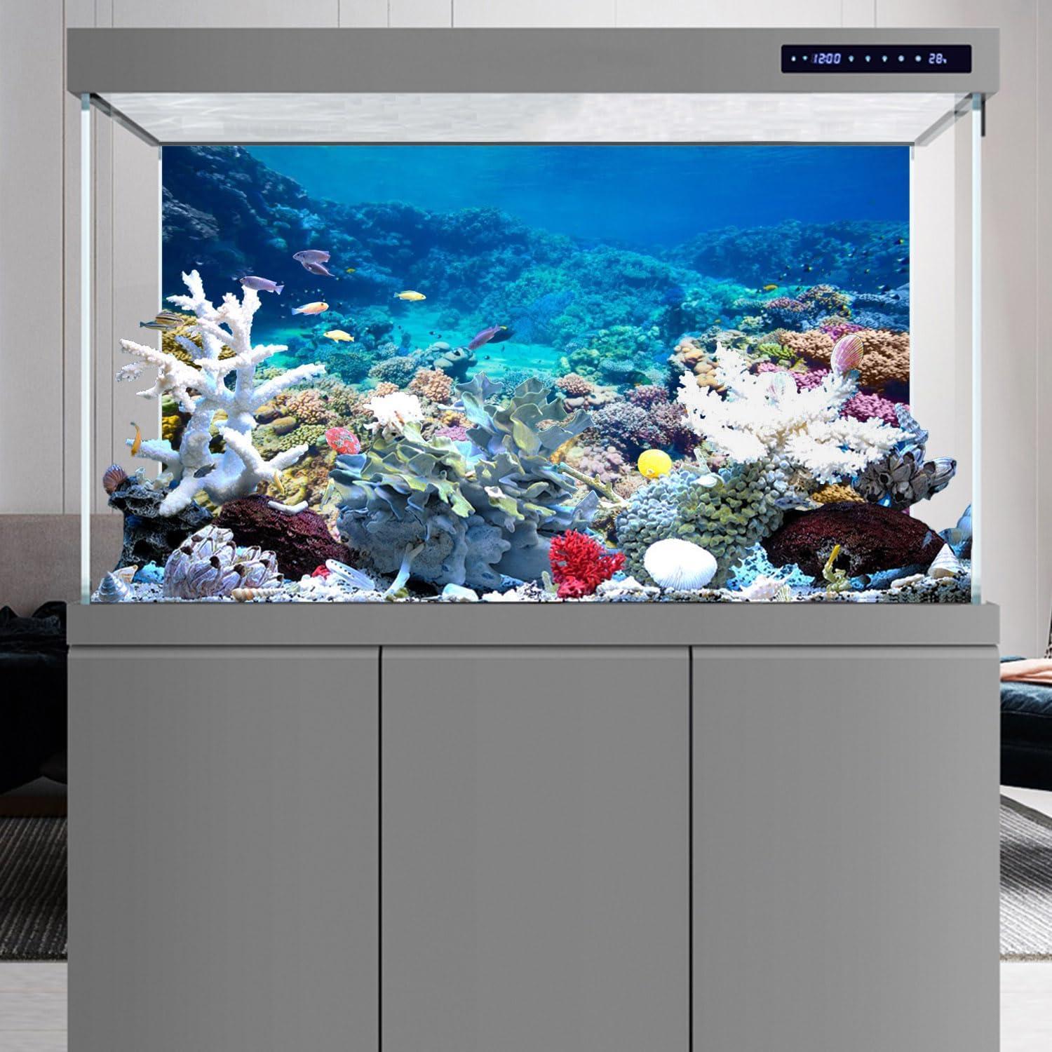 Fondo de Acuario AWERT 120x60 cm Coral Reef Poliester
