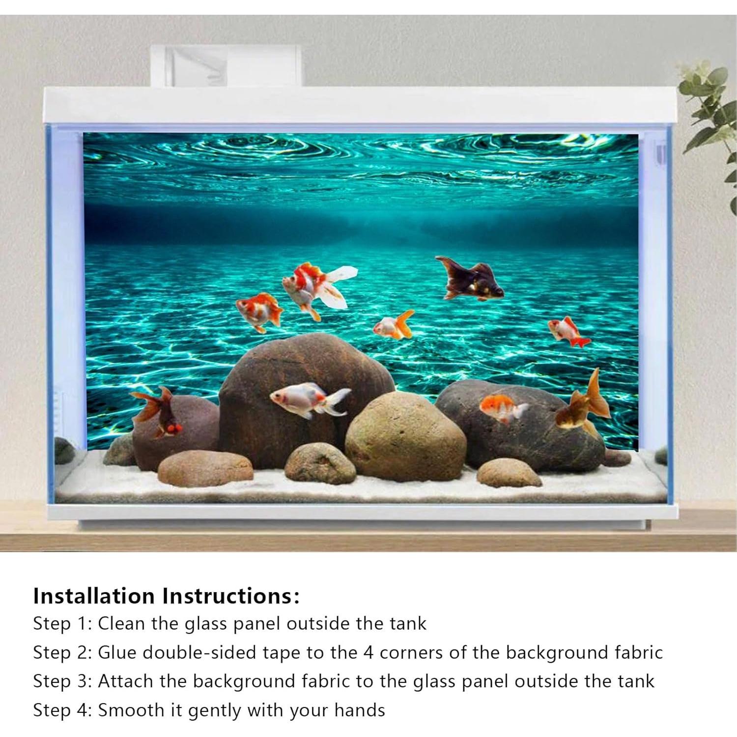 Fondo de Acuario YongFoto 121.9x45.7 cm Tela Poliester