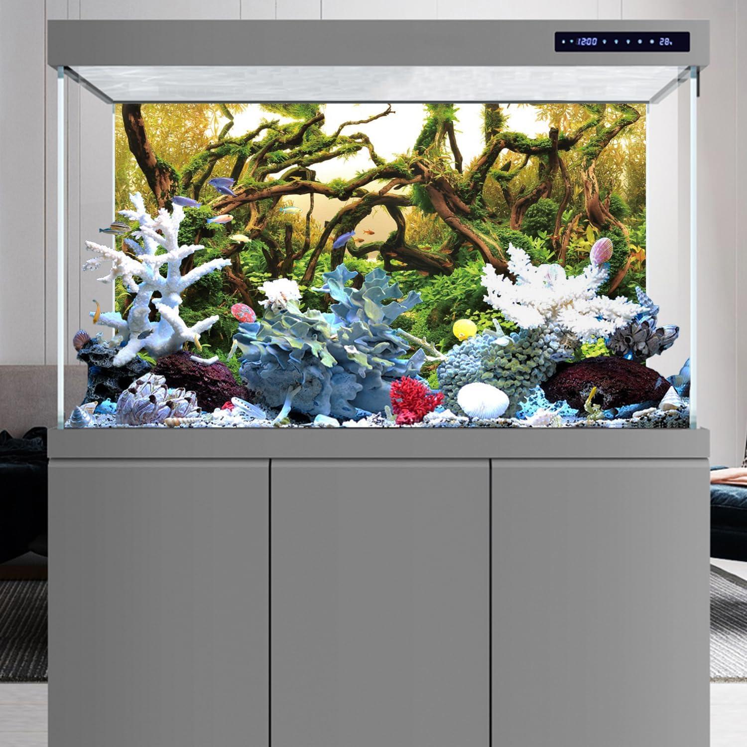 Fondo de Acuario 120x60 cm AWERT Vinilo Realista