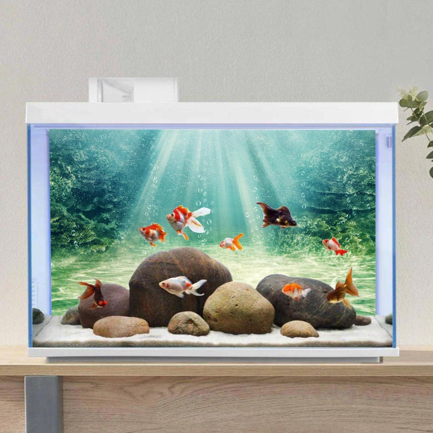 Fondo de Acuario AWERT 120x45 cm Poliester Burbuja Submarino