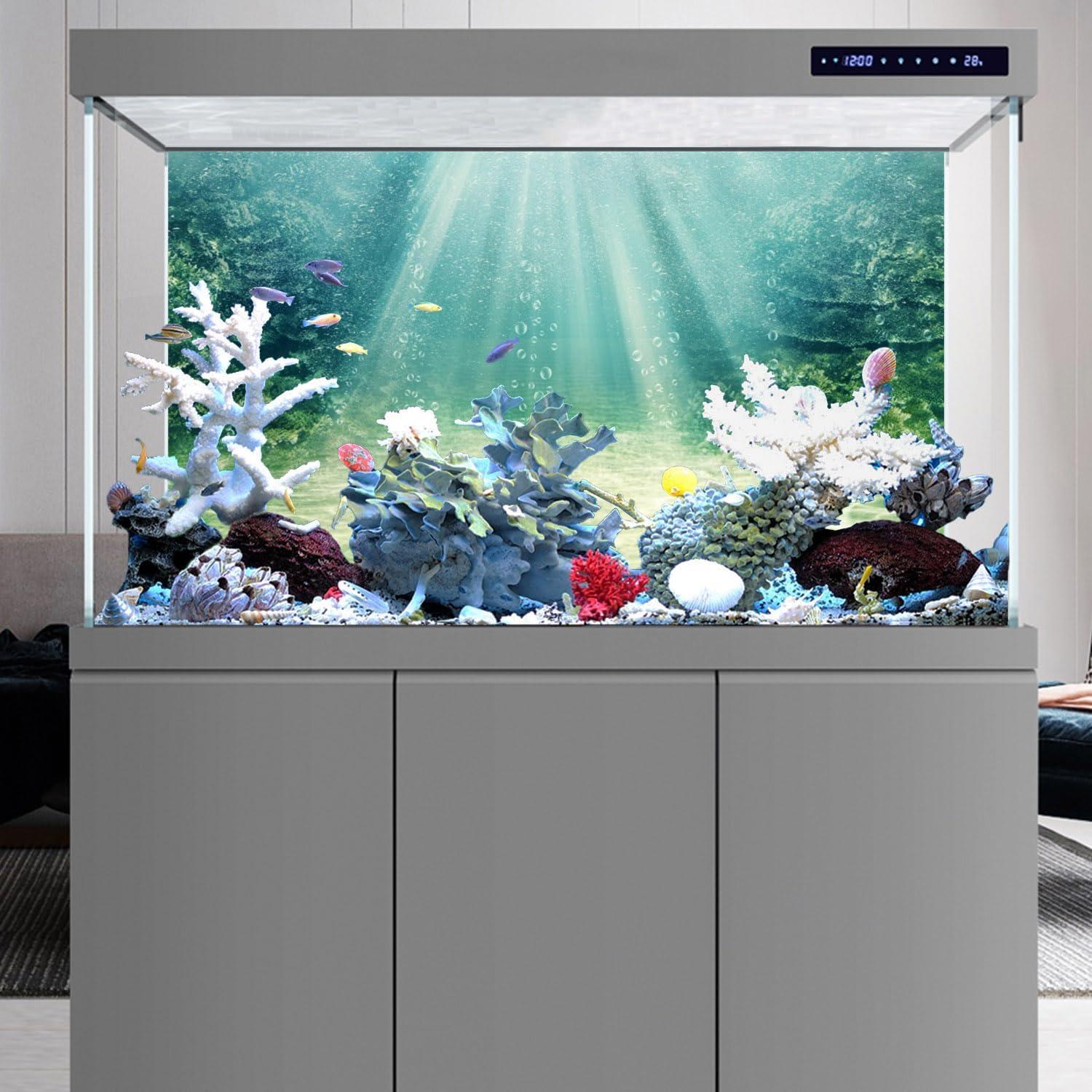 Fondo de Acuario AWERT 120x45 cm Poliester Burbuja Submarino