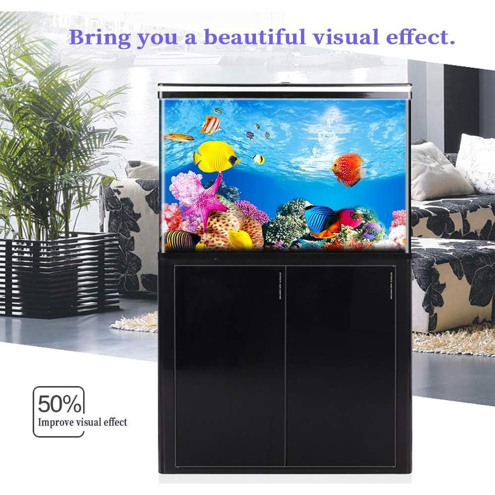 Fondo Marino Amalong para Acuario 63.5x38.1 cm Decorativo