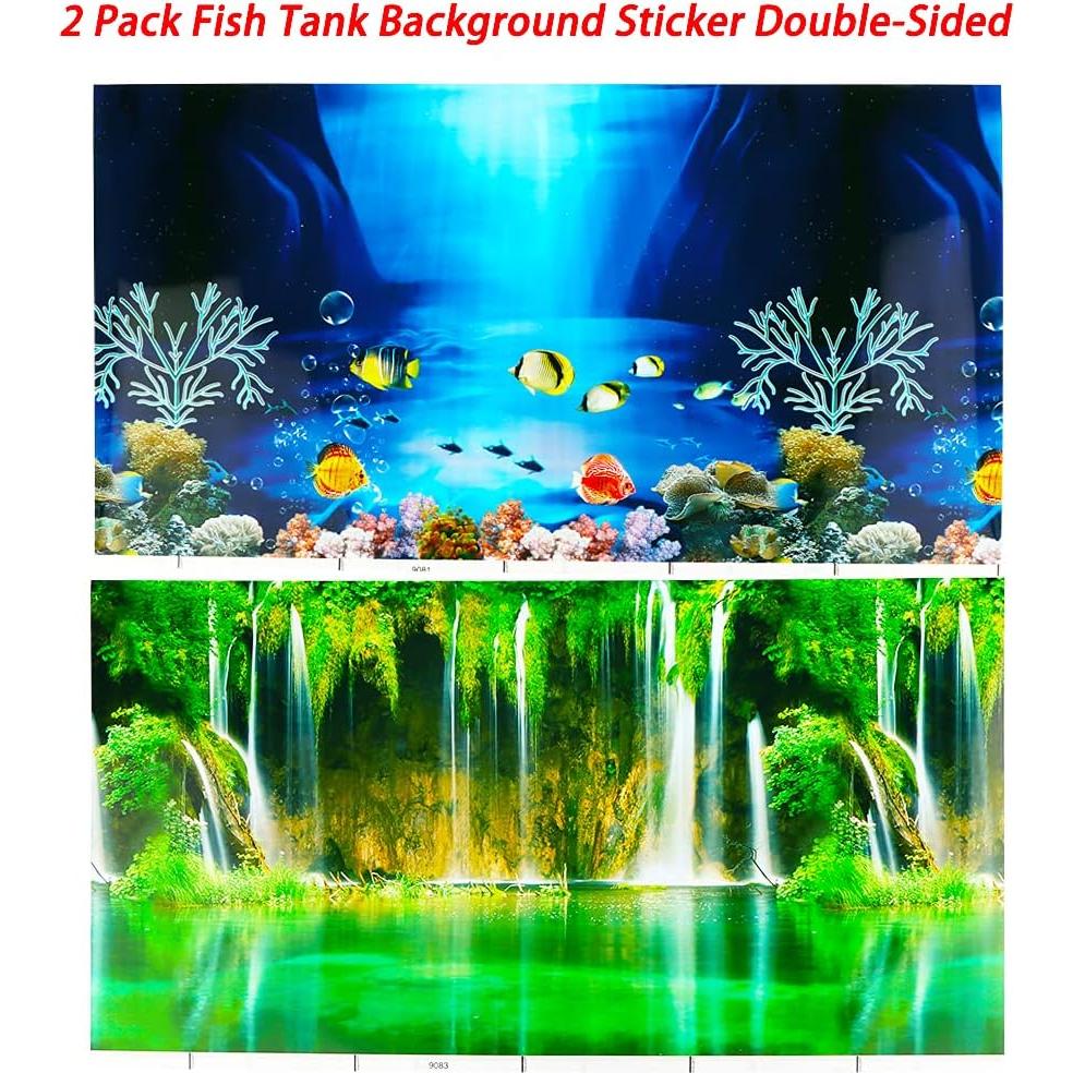 Adhesivo de Fondo para Acuario DQITJ Doble Cara 52x30 cm