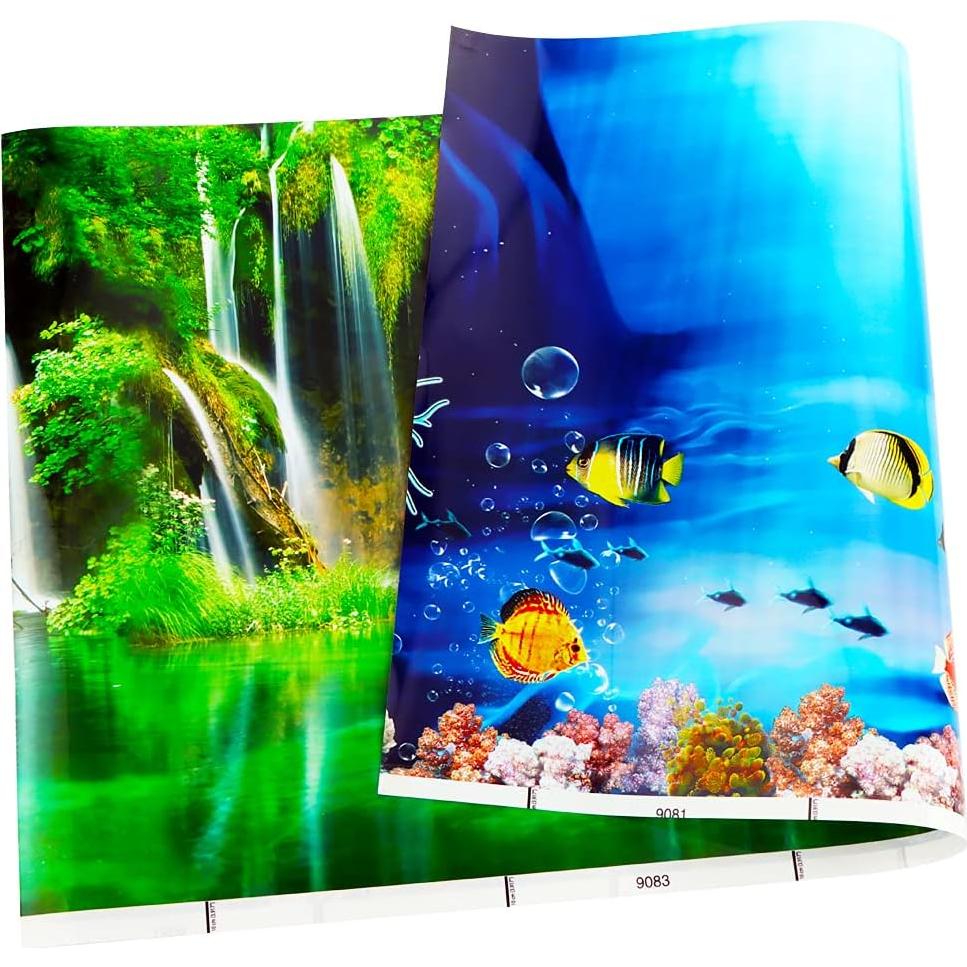 Adhesivo de Fondo para Acuario DQITJ Doble Cara 52x30 cm
