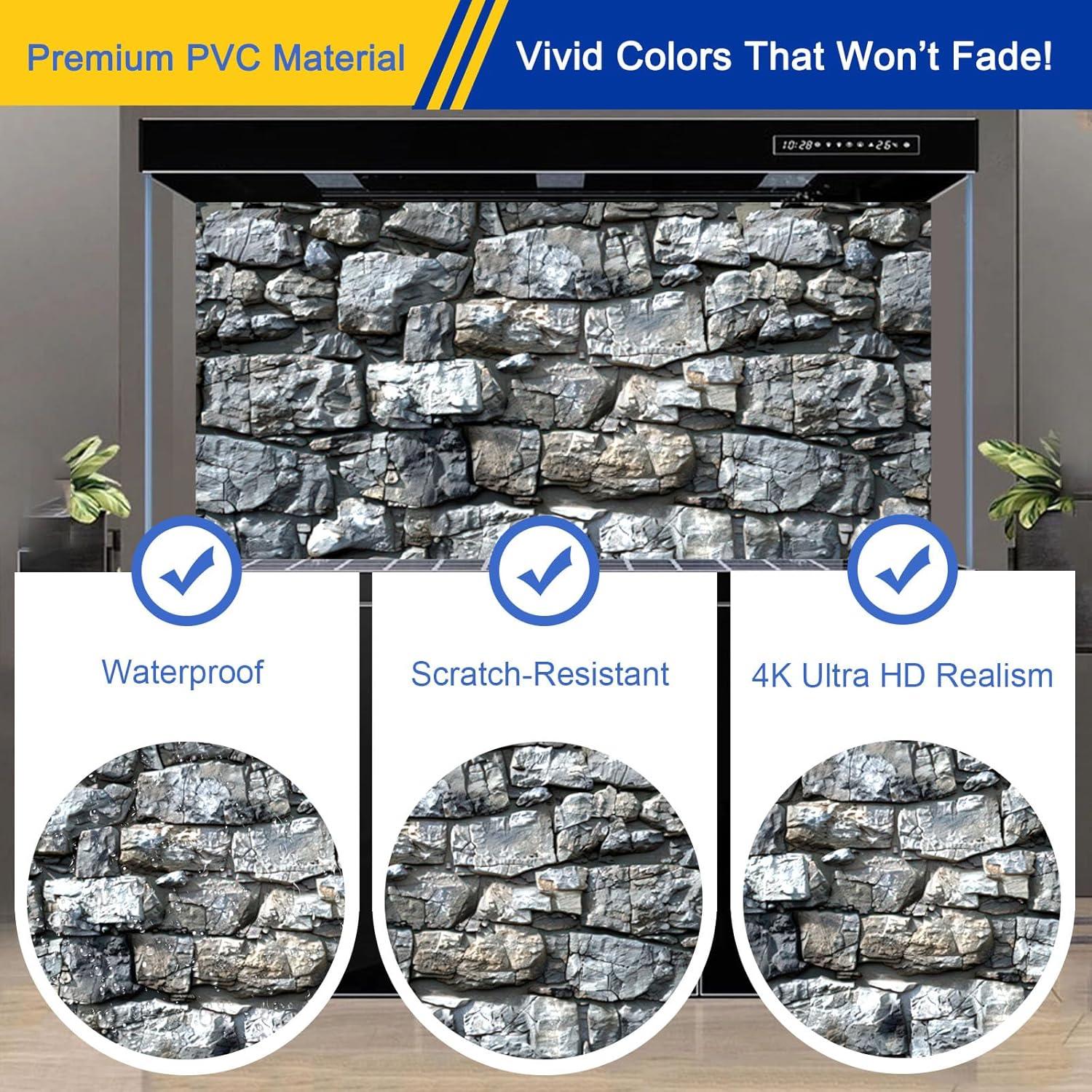 Fondo de Acuario Adherente Estático ADQST 30x60 cm Ultra HD