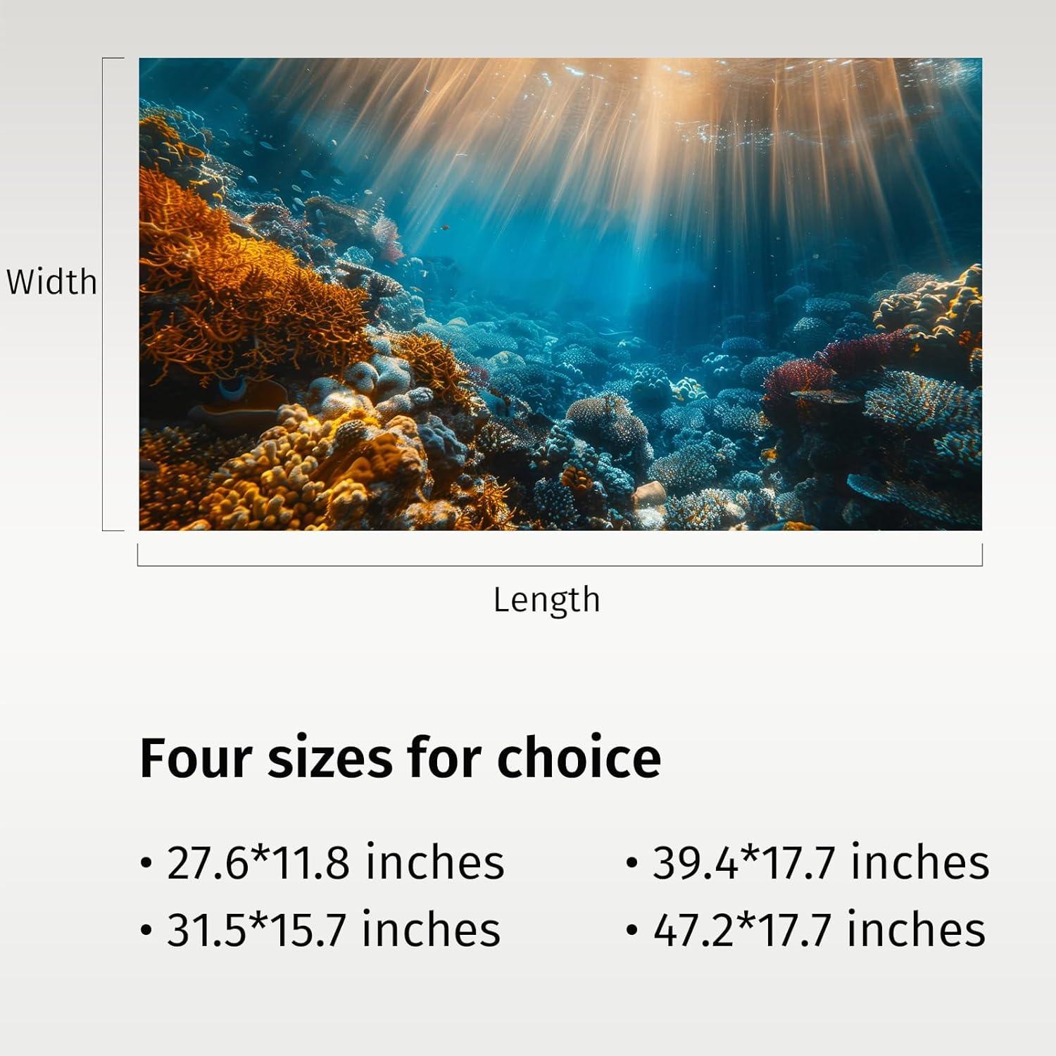 Fondo de Acuario Avolander Vinilo Océano 70.1x30 cm