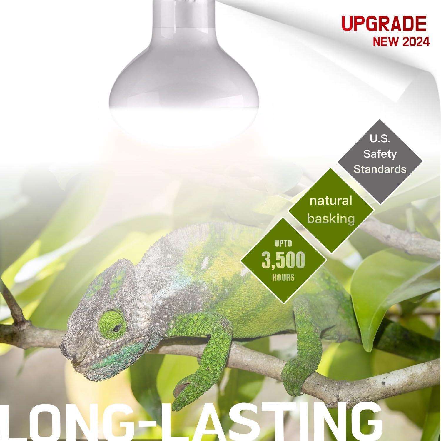 Lámpara de Calor para Reptiles ReptiKing 100W Paquete de 2