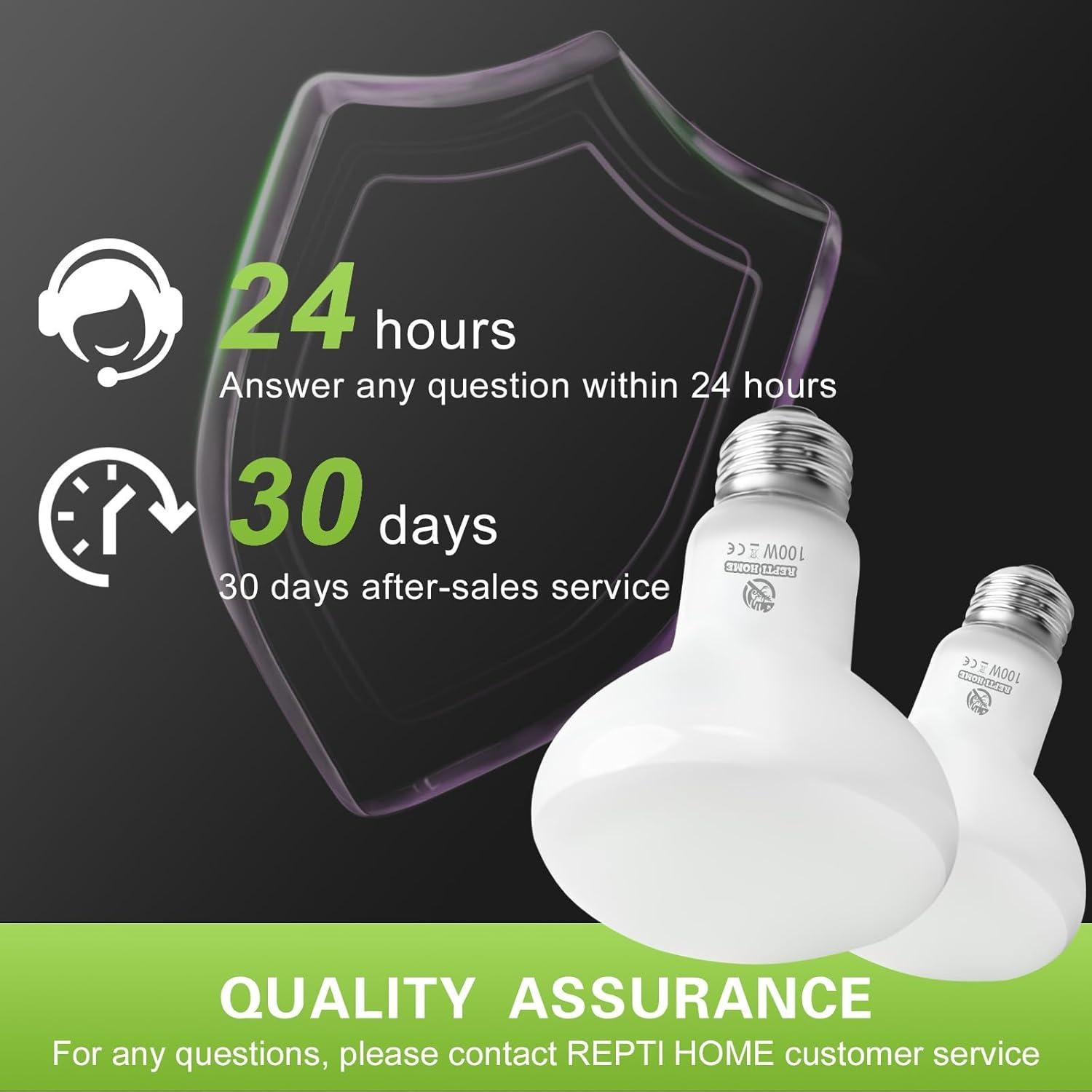 Bombillas de Calor REPTI HOME 100W para Reptiles - Paquete de 2