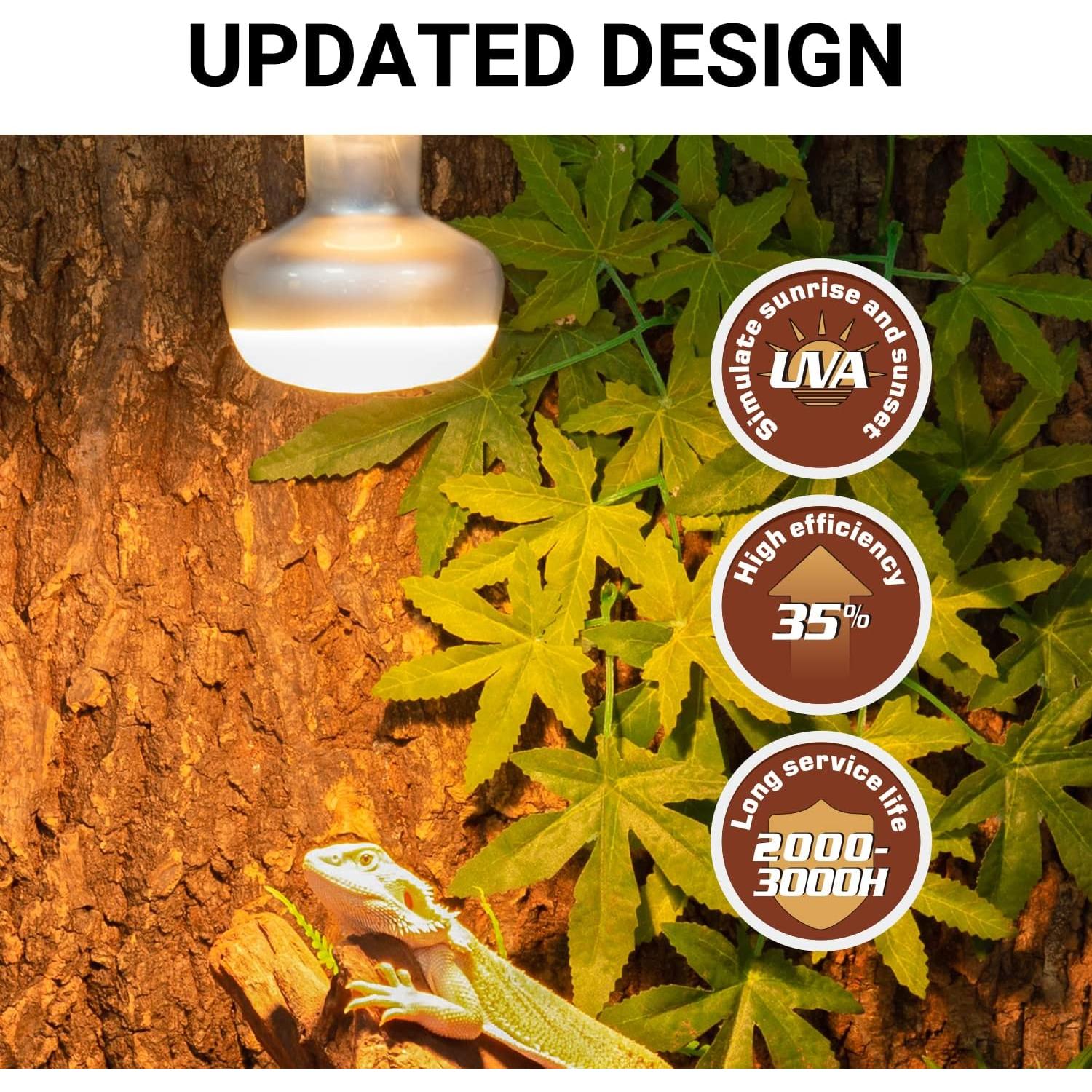 Lámpara de Calor 100W REPTI ZOO para Reptiles y Pollos