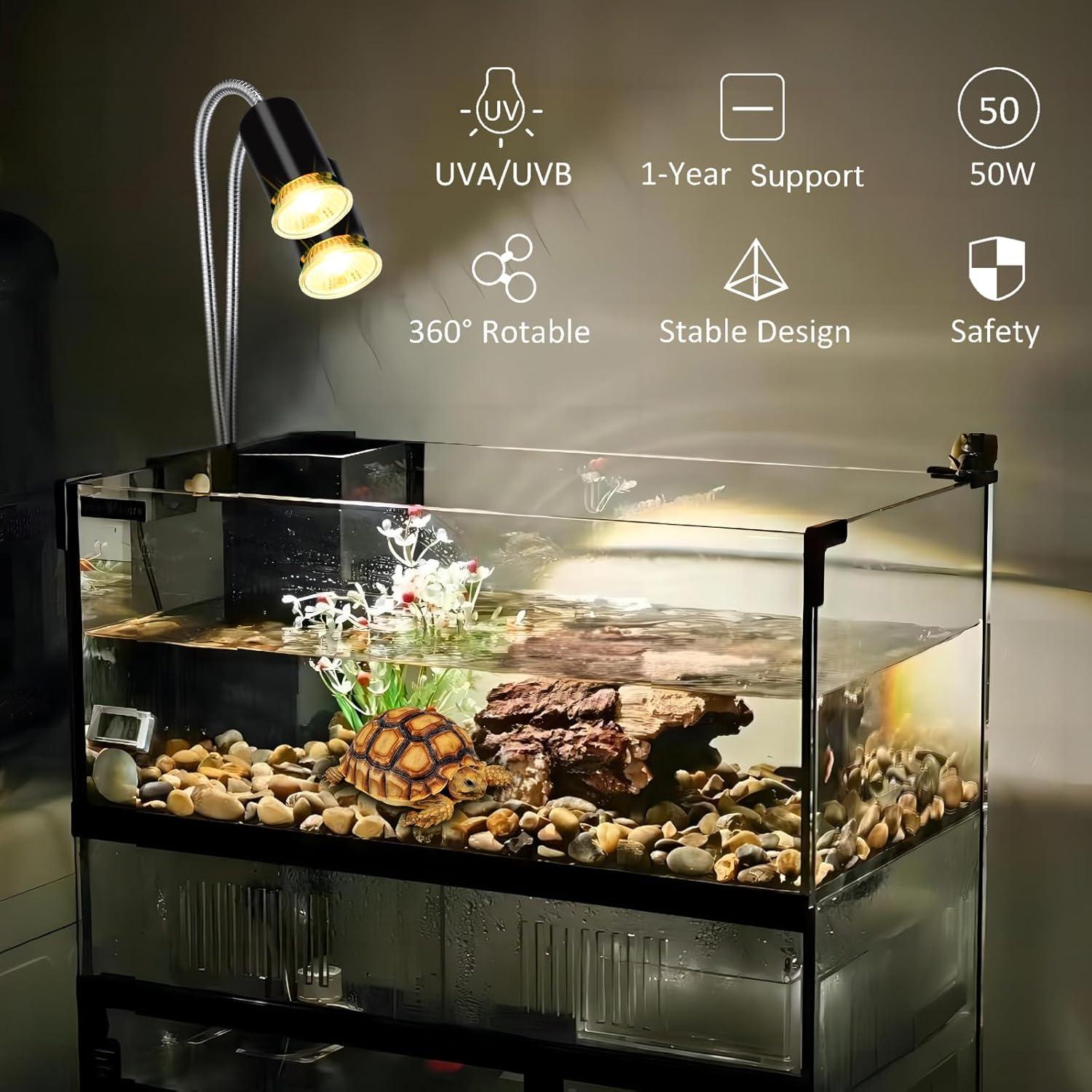 Paquete de 4 Bombillas UVA 50W Lachesan para Reptiles