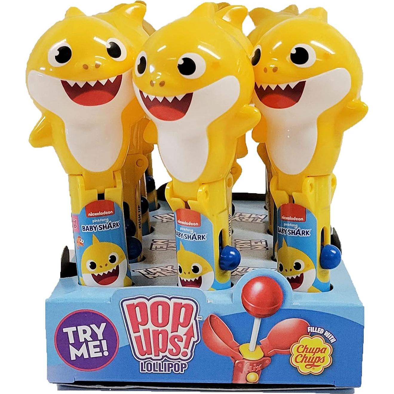 Soportes de Lollipop Baby Shark | Set de 12 | Sin desorden