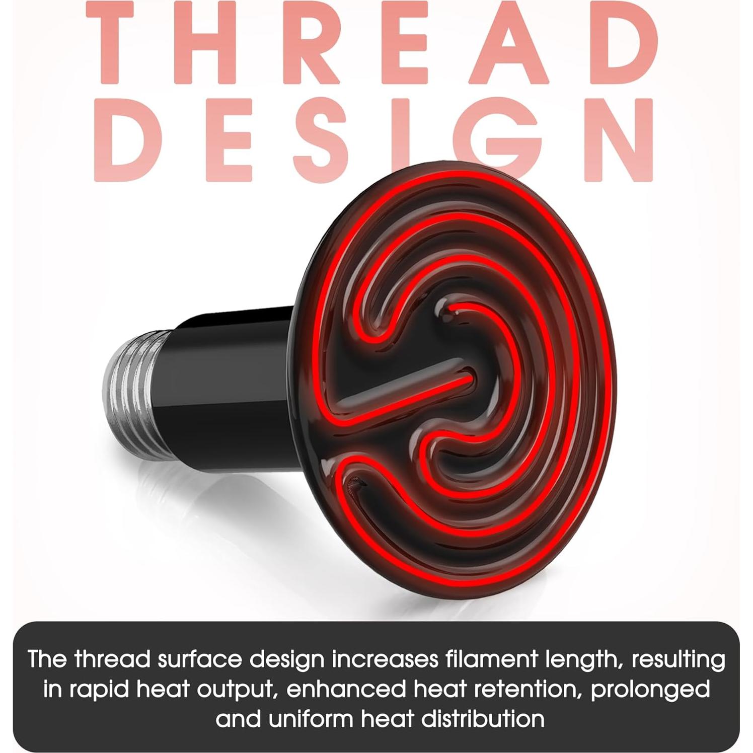 Emisor de Calor Cerámico 100W Briignite para Reptiles