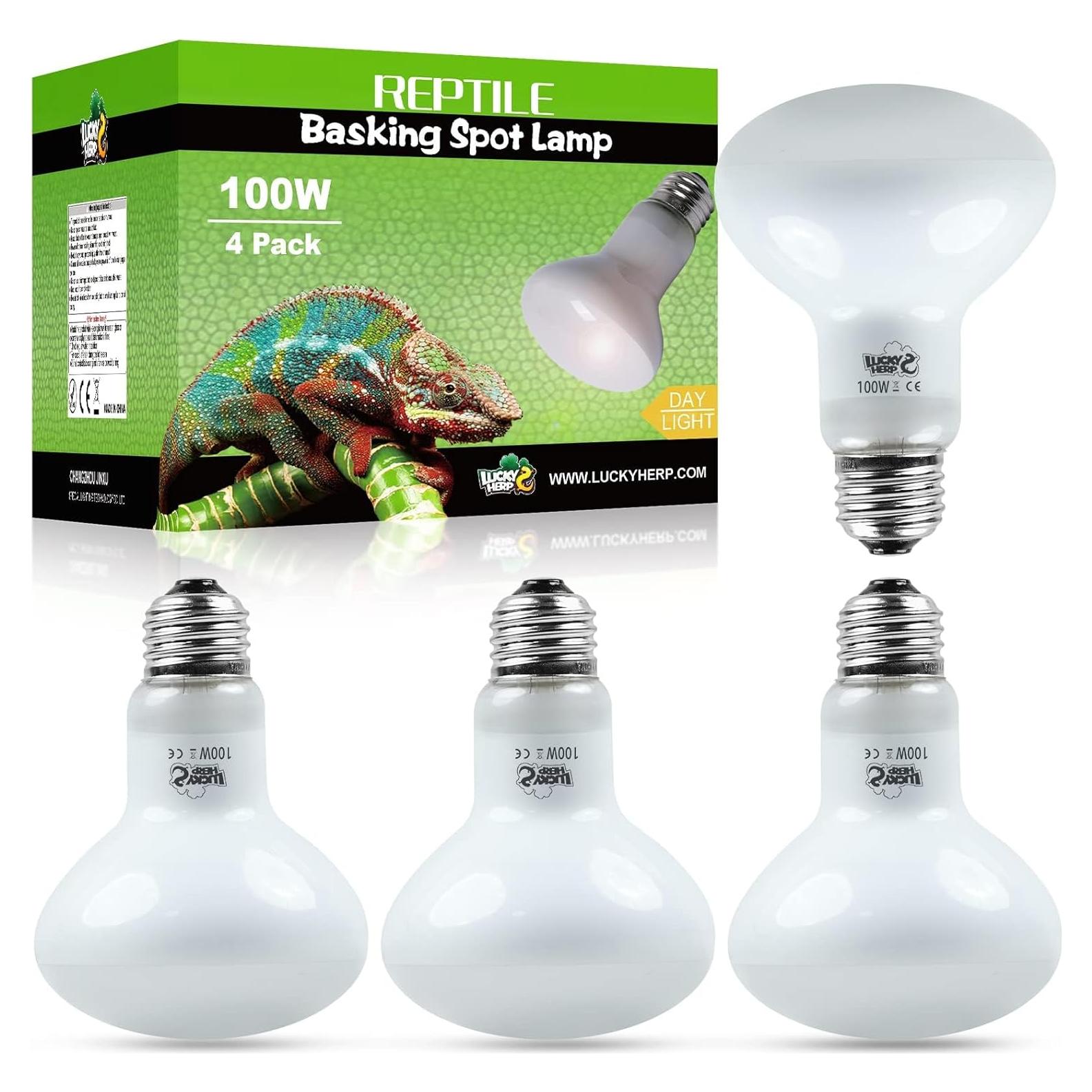 Bombillas de Calor para Reptiles LUCKY HERP 100W - Paquete de 4