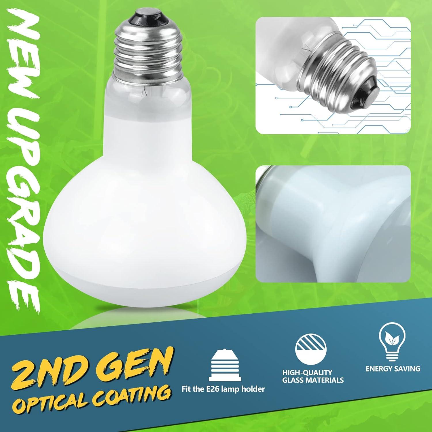 Bombillas de Calor para Reptiles LUCKY HERP 100W - Paquete de 4