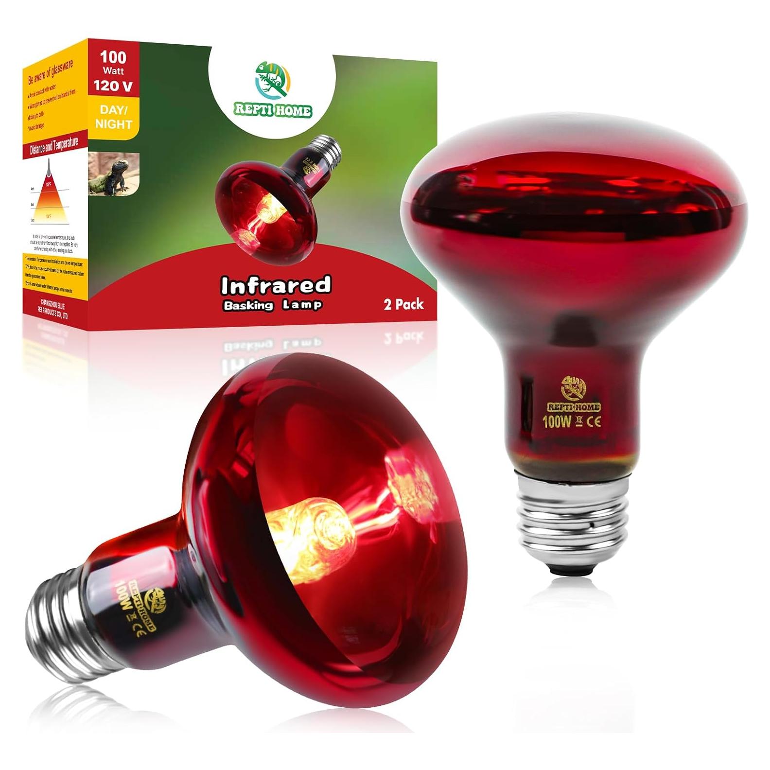 Bombillas de Calor Infrarrojas REPTI HOME 100W para Reptiles