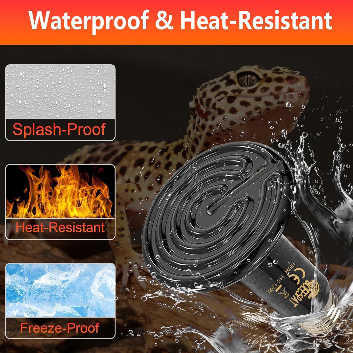 Lámparas de Calor Cerámicas BOEESPAT 150W Paquete de 2