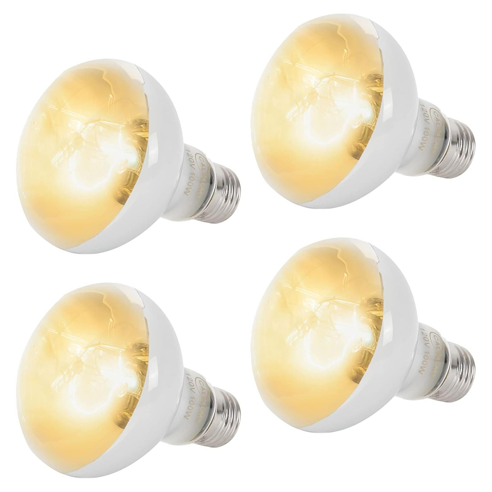 Bombillas de Calor para Reptiles CALPALMY 100W - Paquete de 4